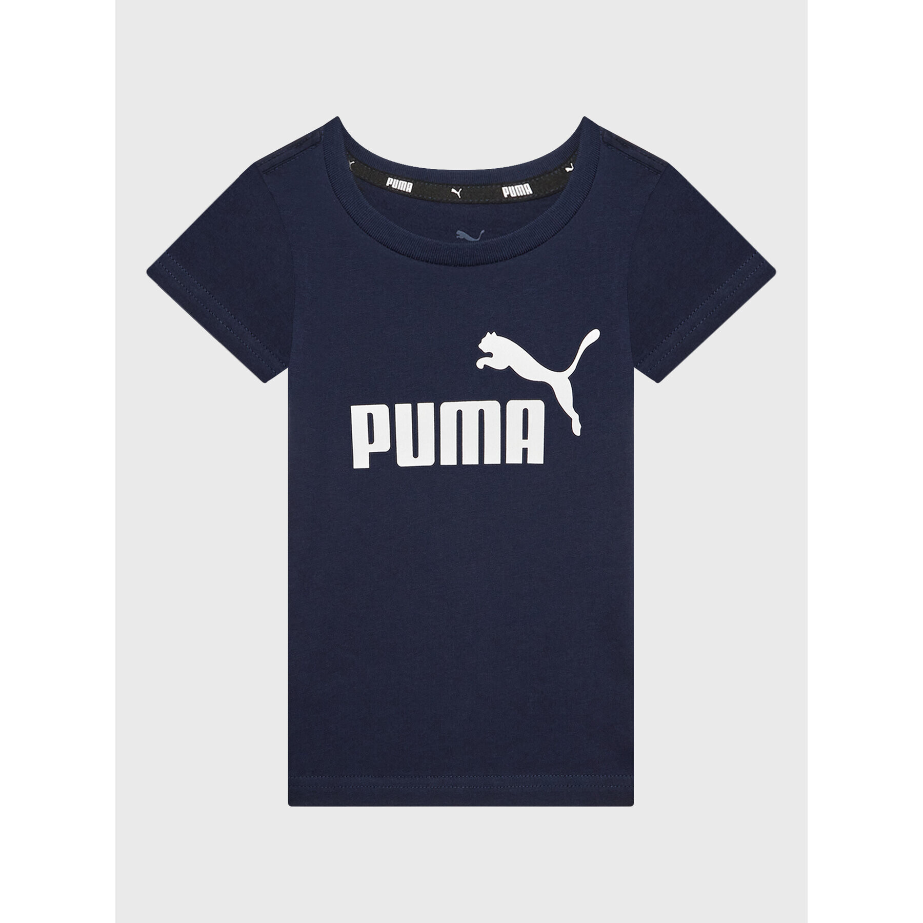 Puma T-Shirt Essentials Logo 586960 Tmavomodrá Regular Fit - Pepit.cz