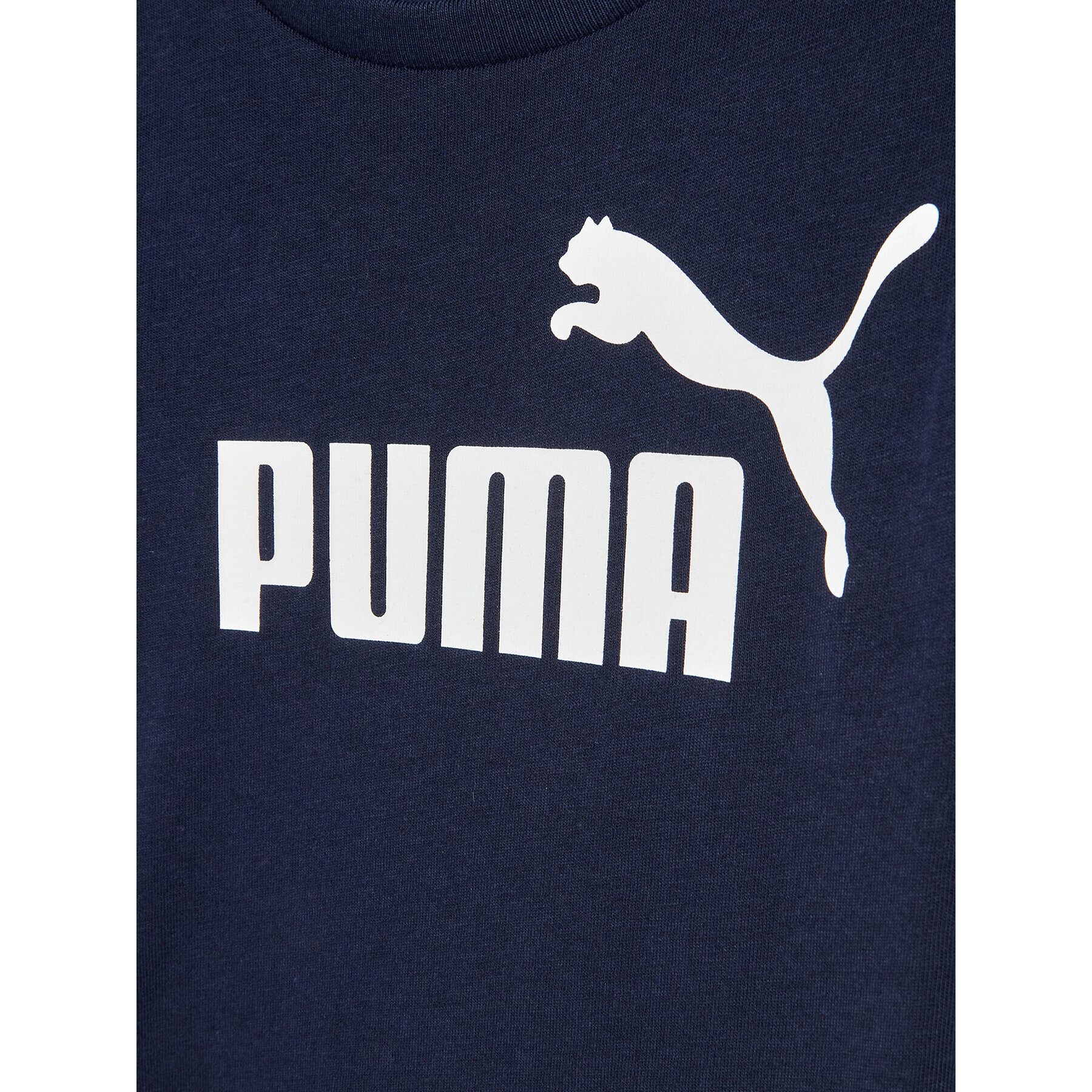 Puma T-Shirt Essentials Logo 586960 Tmavomodrá Regular Fit - Pepit.cz