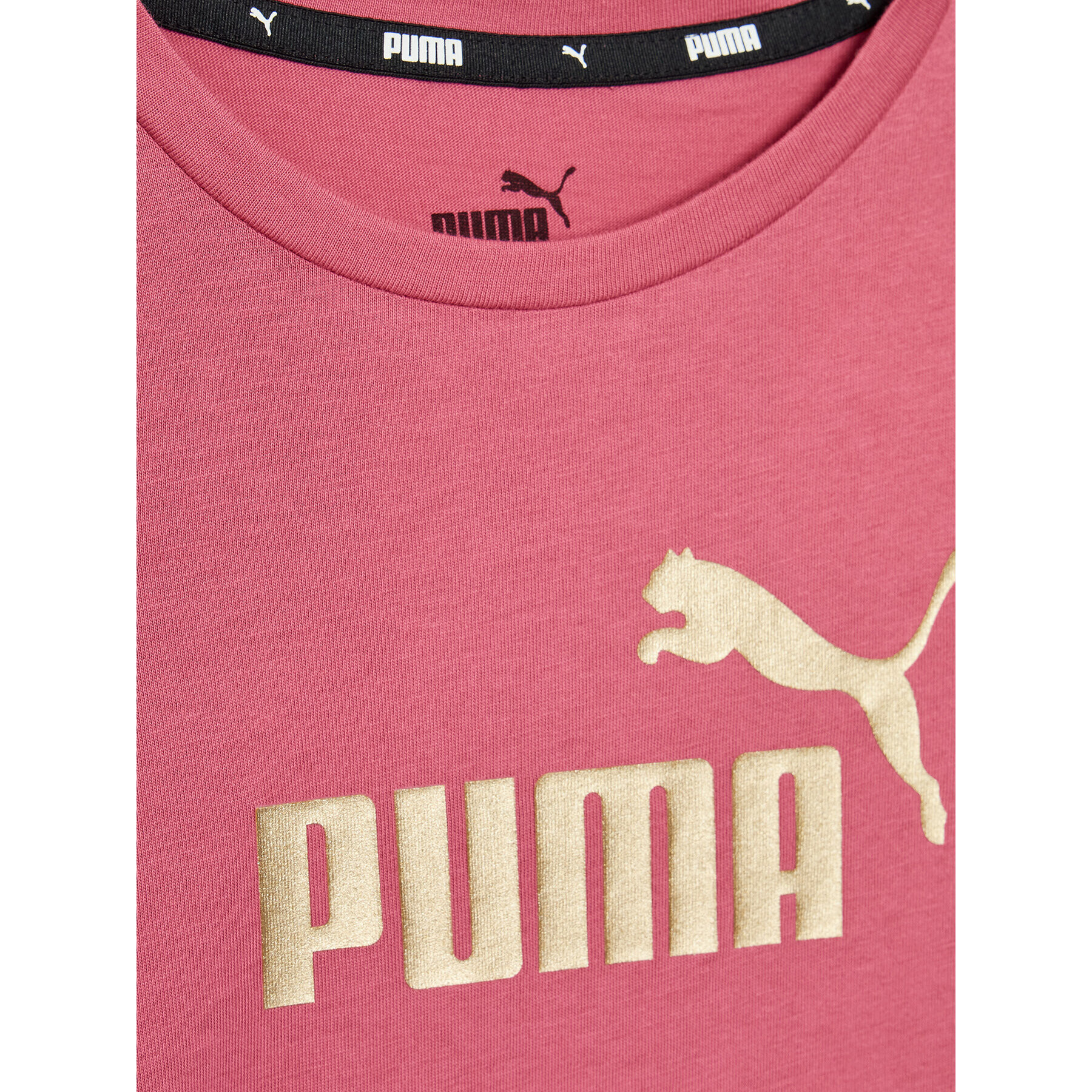 Puma T-Shirt Essentials Logo 846953 Růžová Regular Fit - Pepit.cz