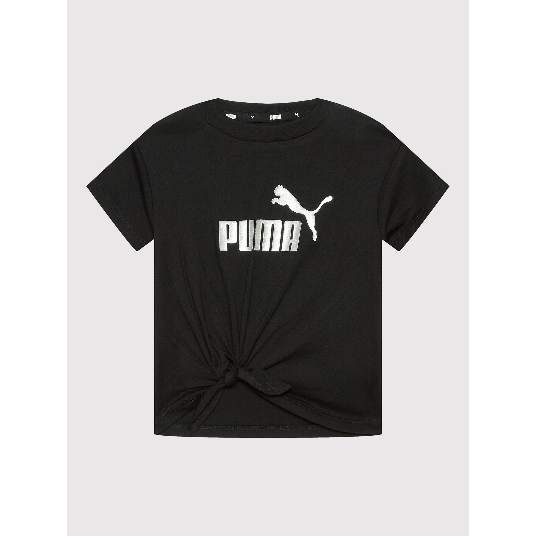 Puma T-Shirt Essentials+ Logo Knotted 846956 Černá Relaxed Fit - Pepit.cz