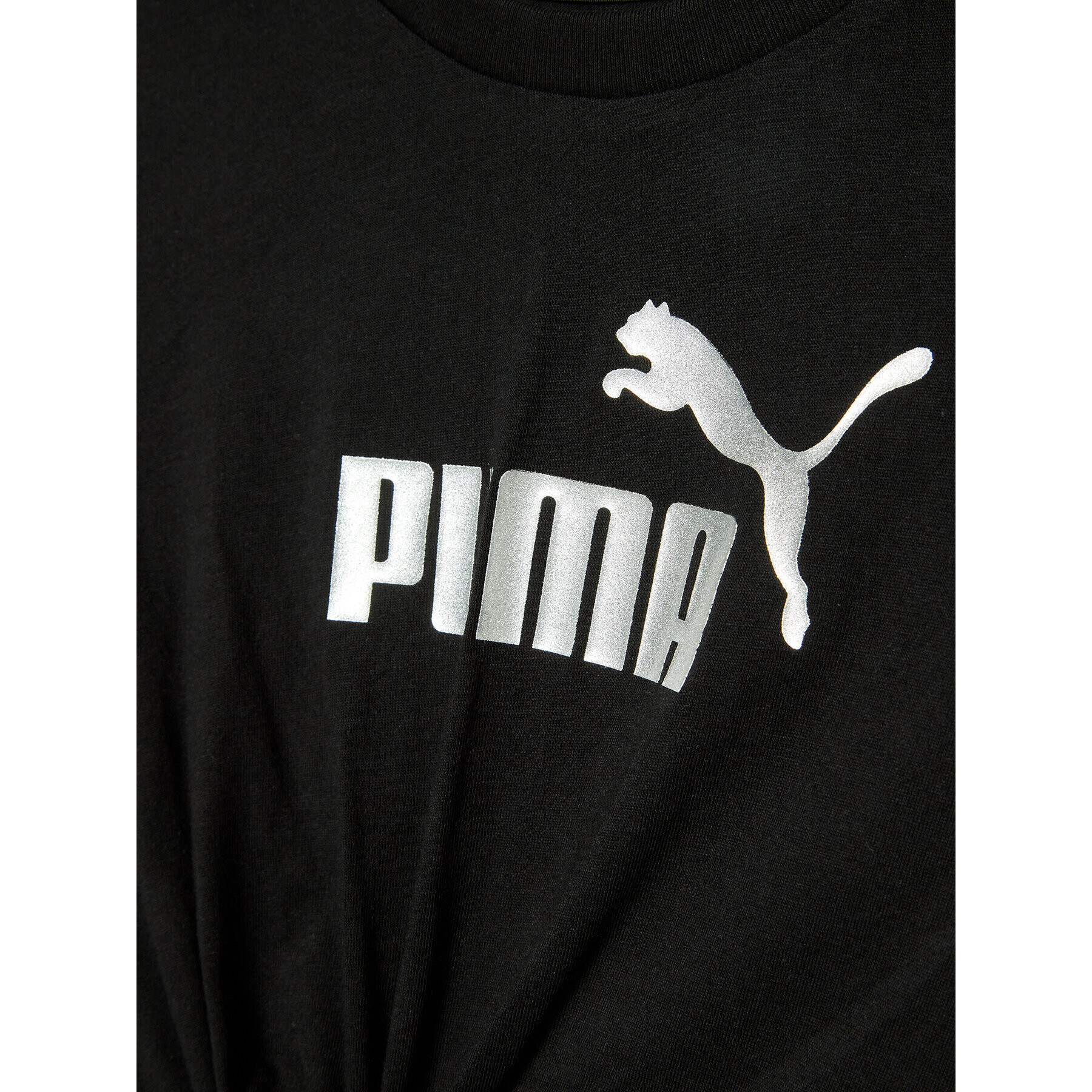 Puma T-Shirt Essentials+ Logo Knotted 846956 Černá Relaxed Fit - Pepit.cz