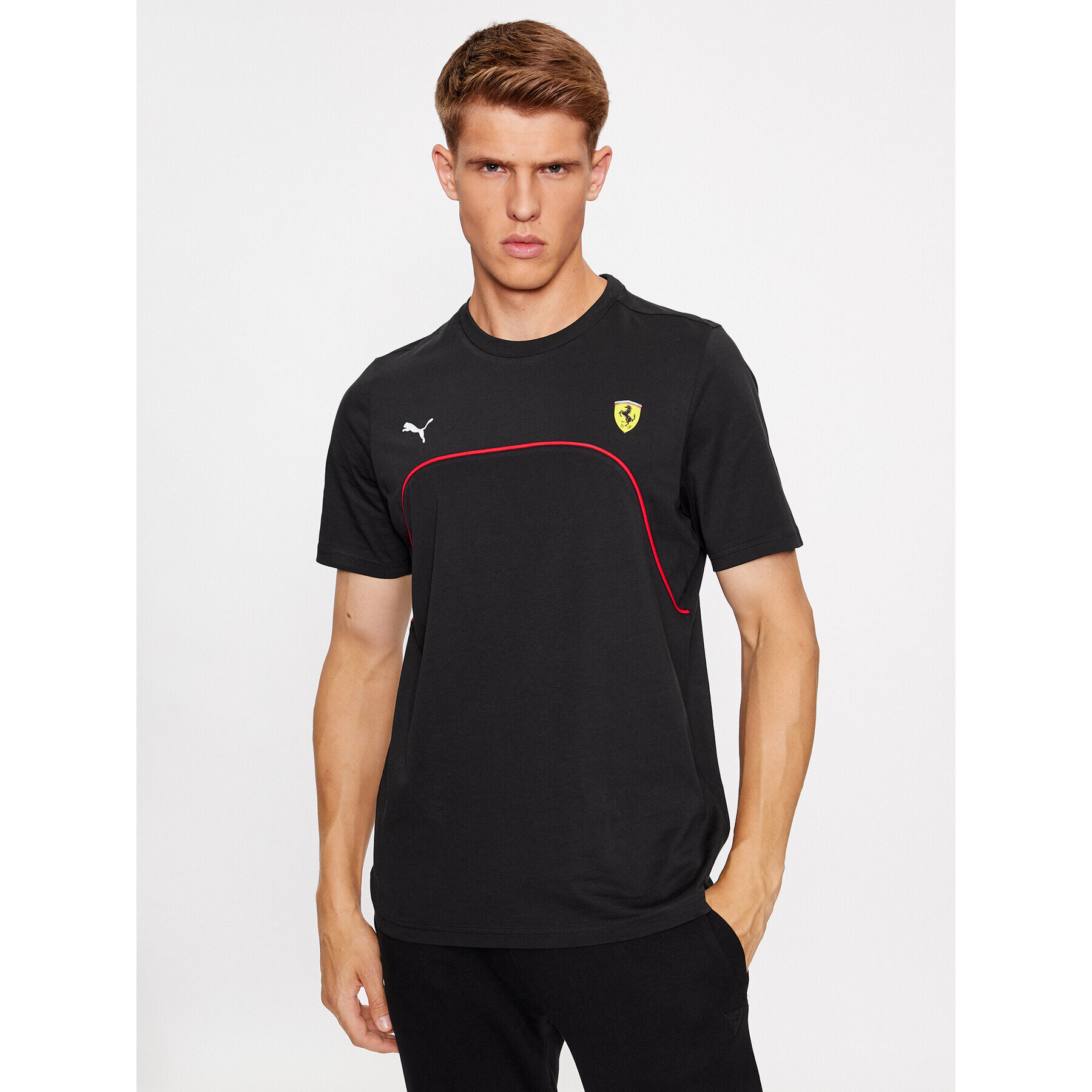 Puma T-Shirt Ferrari Race 620946 Černá Regular Fit - Pepit.cz