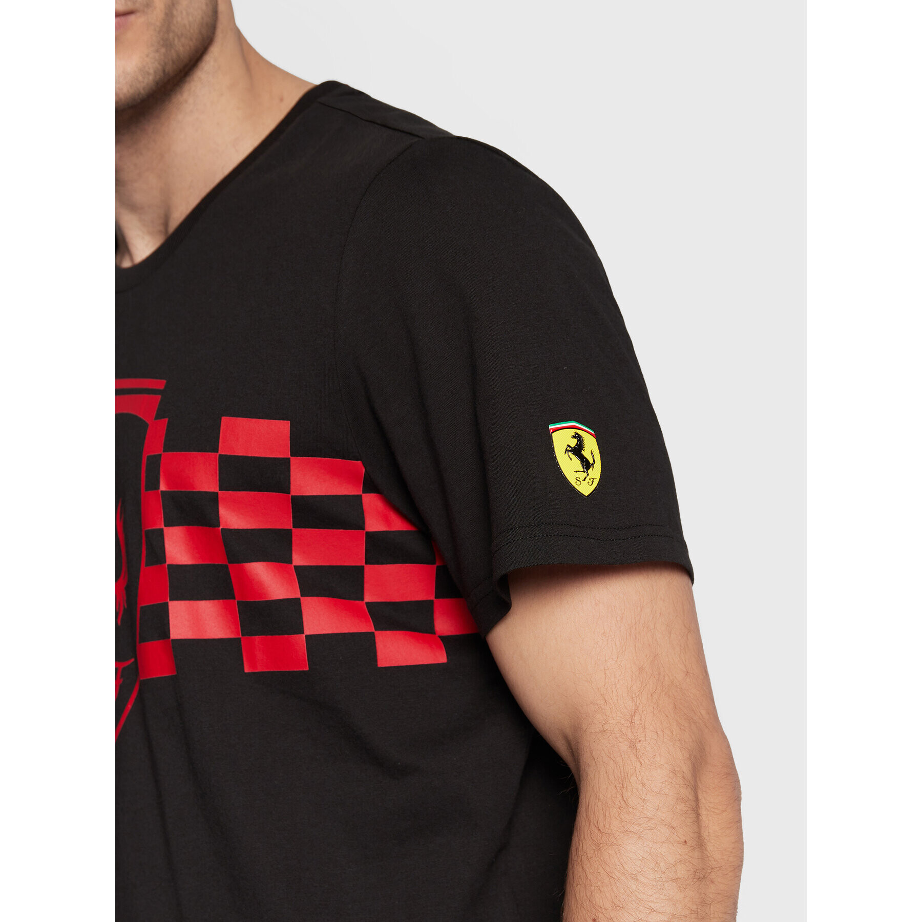 Puma T-Shirt Ferrari Race Tonal Big Shield 535849 Černá Regular Fit - Pepit.cz