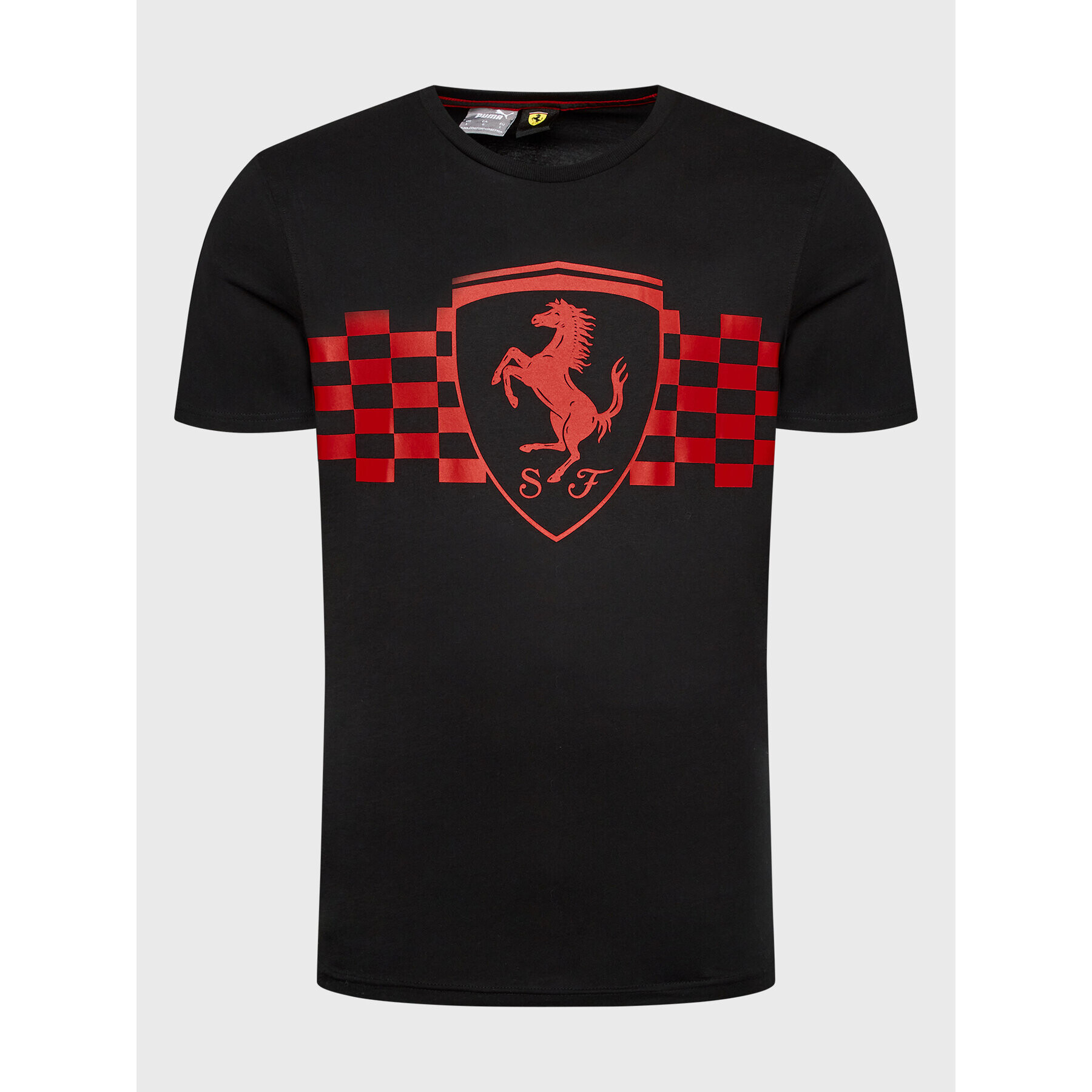 Puma T-Shirt Ferrari Race Tonal Big Shield 535849 Černá Regular Fit - Pepit.cz