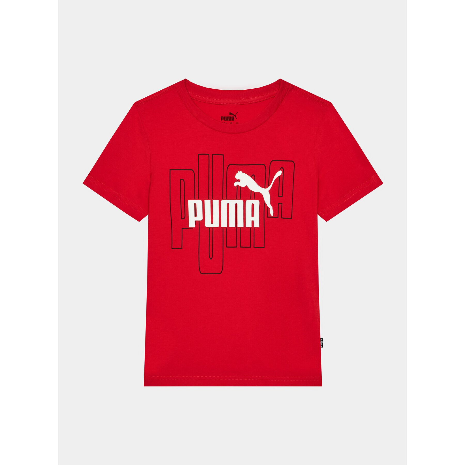 Puma T-Shirt Graphics No.1 Logo 676823 Červená Regular Fit - Pepit.cz