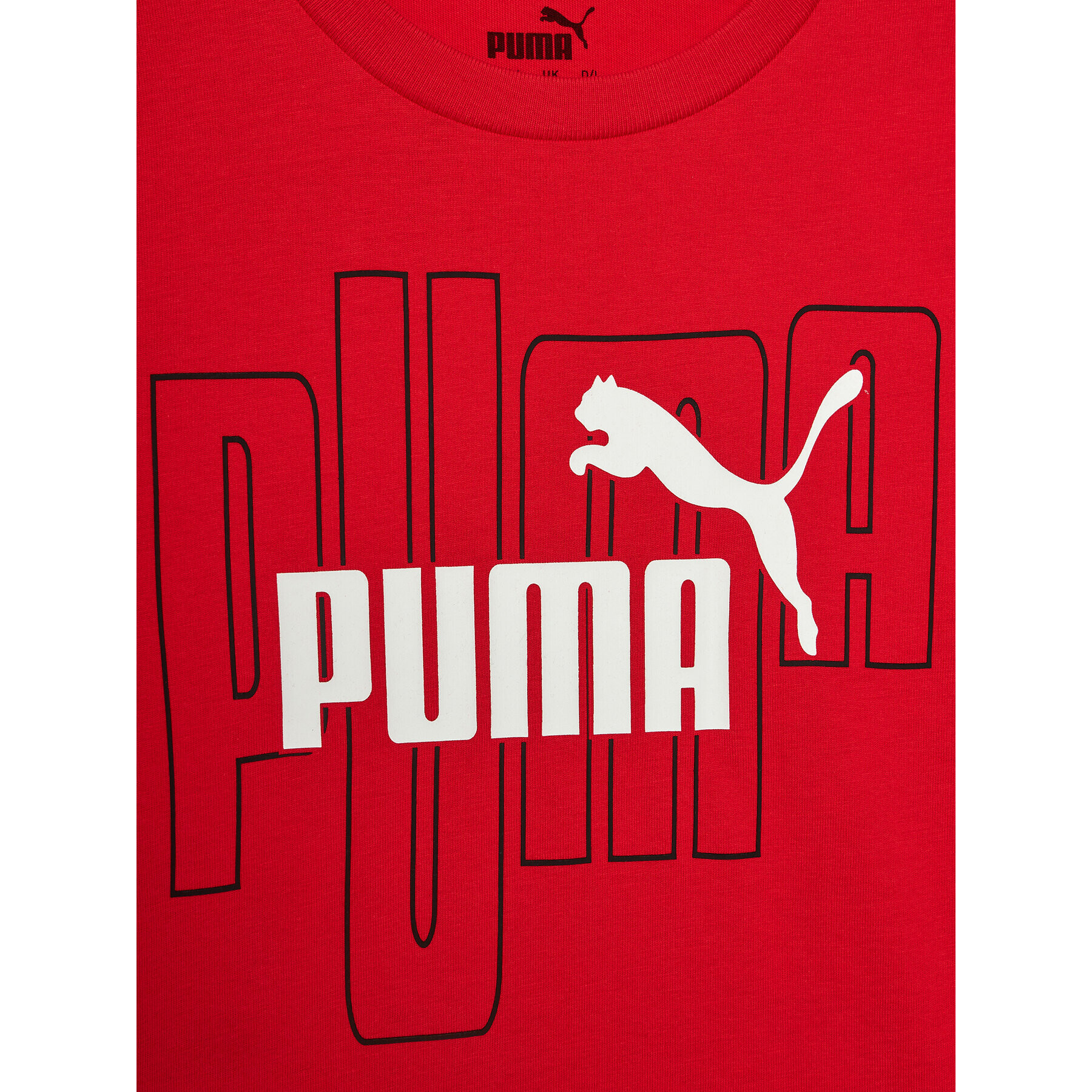 Puma T-Shirt Graphics No.1 Logo 676823 Červená Regular Fit - Pepit.cz