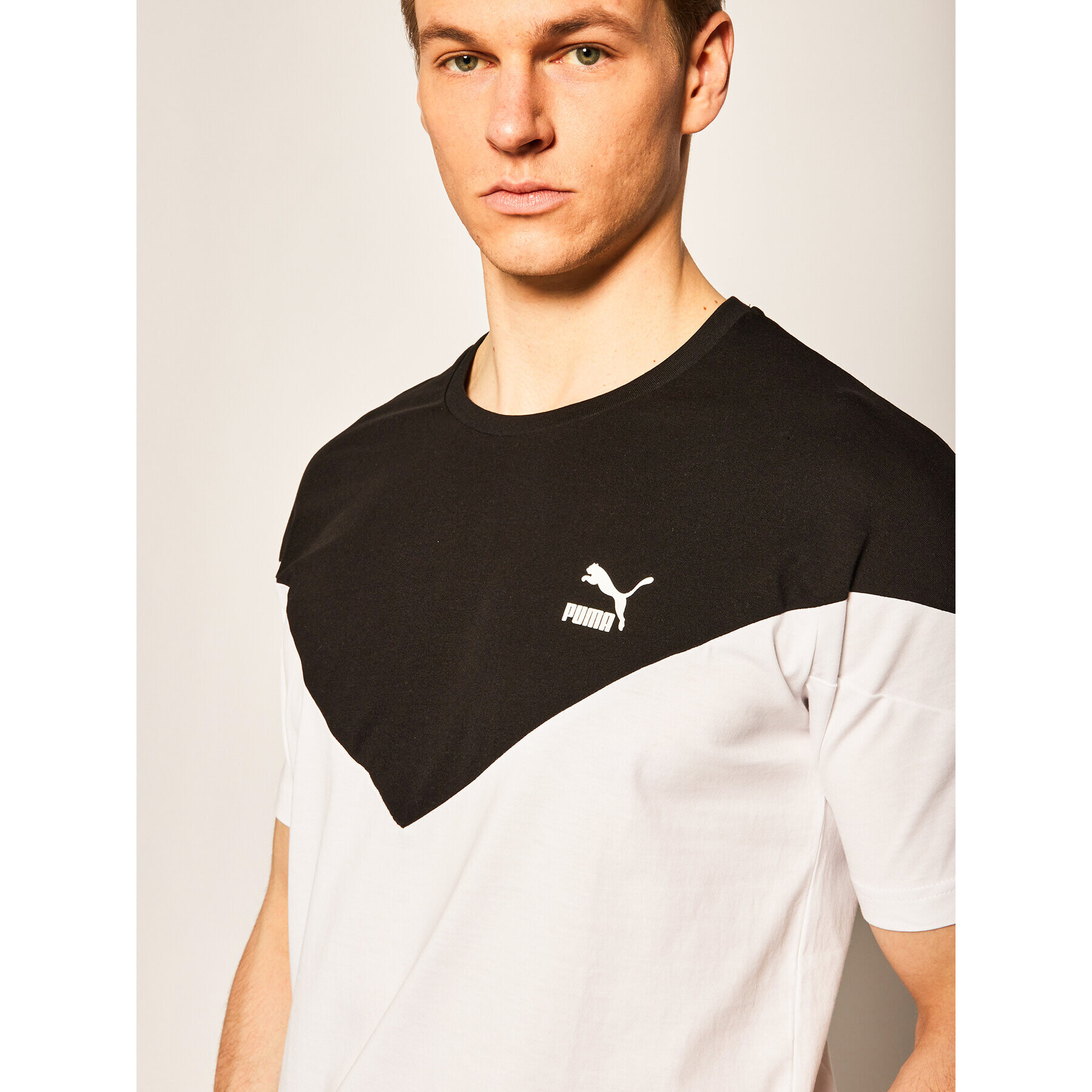 Puma T-Shirt Iconic Mcs Tee 596444 Bílá Slim Fit - Pepit.cz