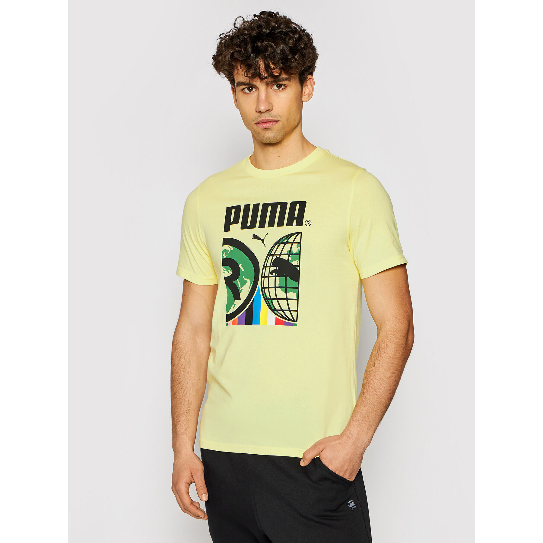 Puma T-Shirt Intl 599804 Žlutá Regular Fit - Pepit.cz