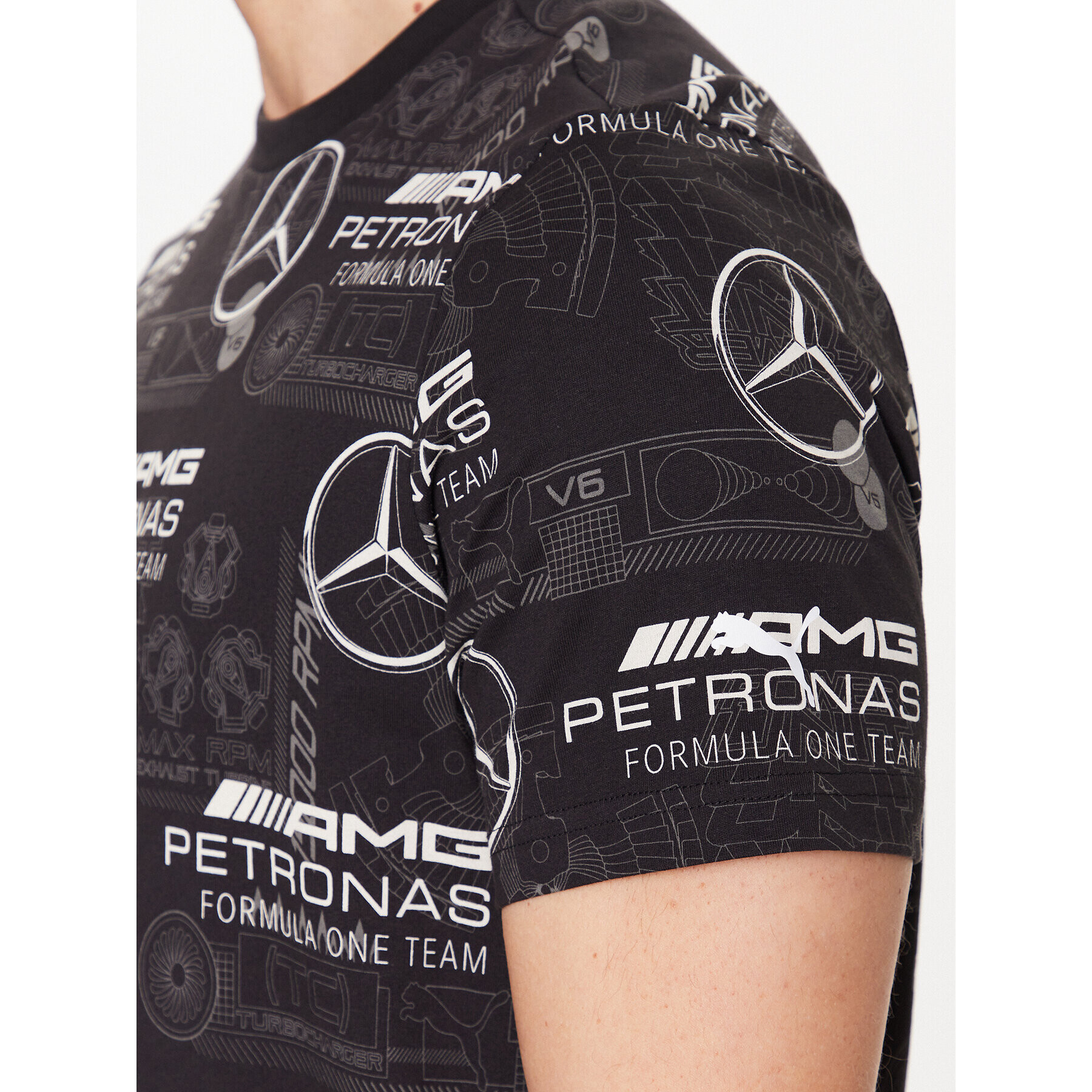 Puma T-Shirt Mercedes-Amg Petronas Motorsport 538480 Černá Regular Fit - Pepit.cz