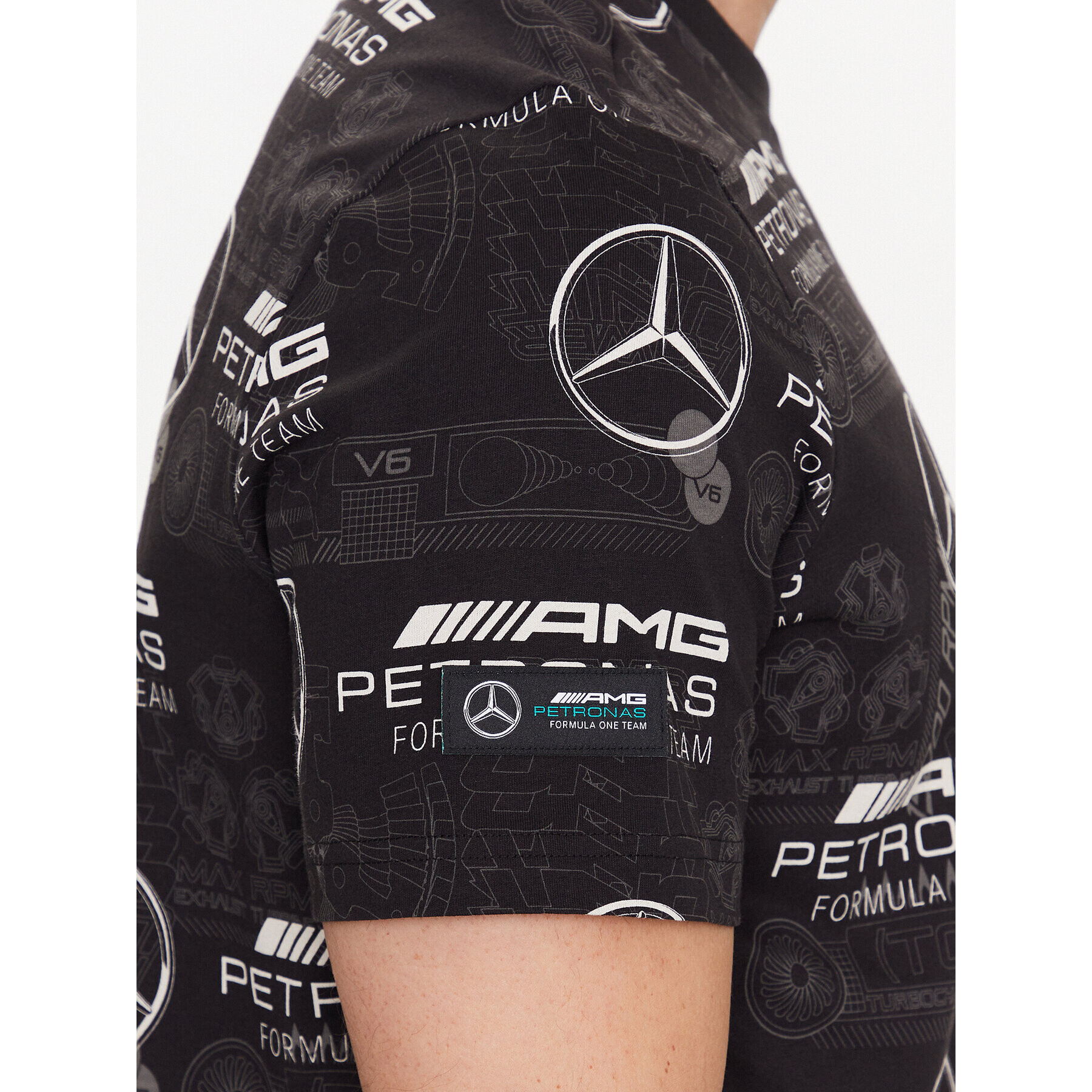 Puma T-Shirt Mercedes-Amg Petronas Motorsport 538480 Černá Regular Fit - Pepit.cz