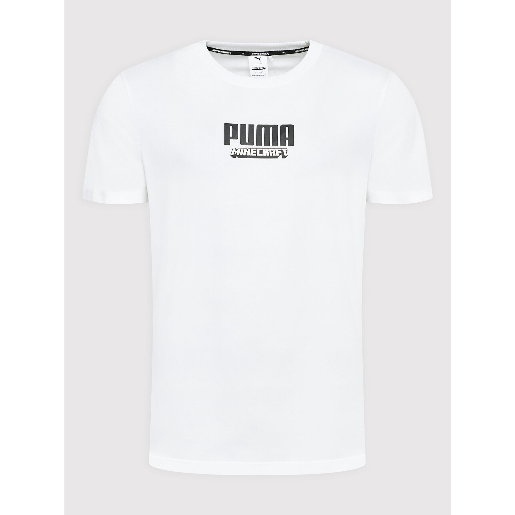 Puma T-Shirt MINECRAFT Graphic 534374 Bílá Regular Fit - Pepit.cz