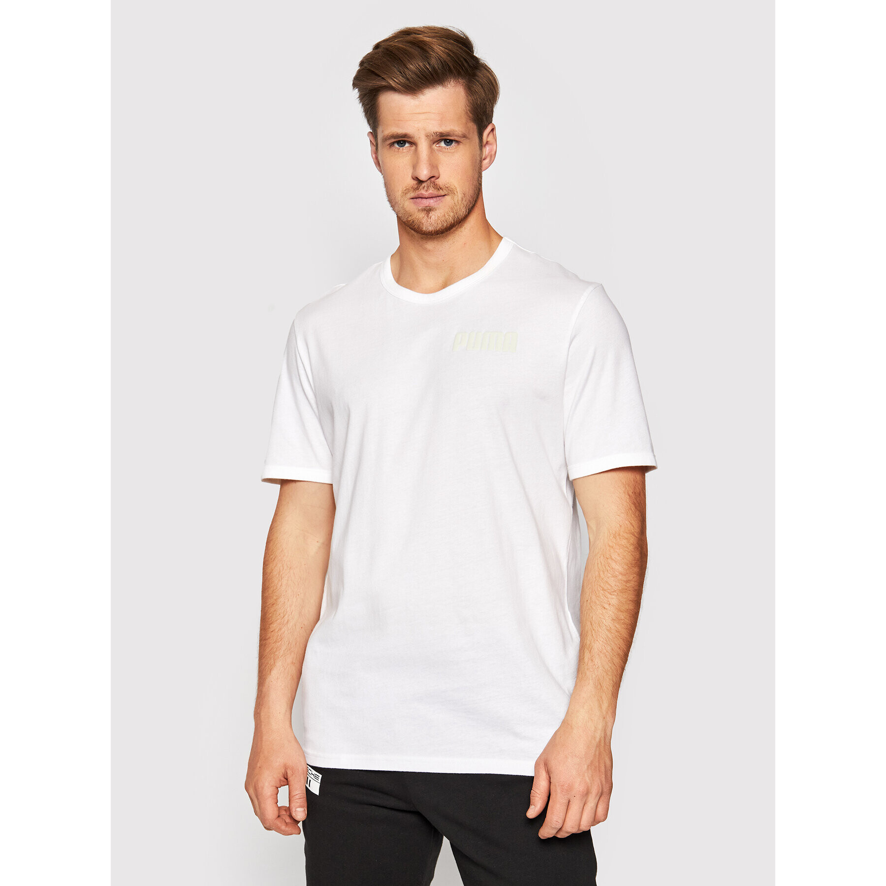 Puma T-Shirt Modern Basic 583575 Bílá Regular Fit - Pepit.cz