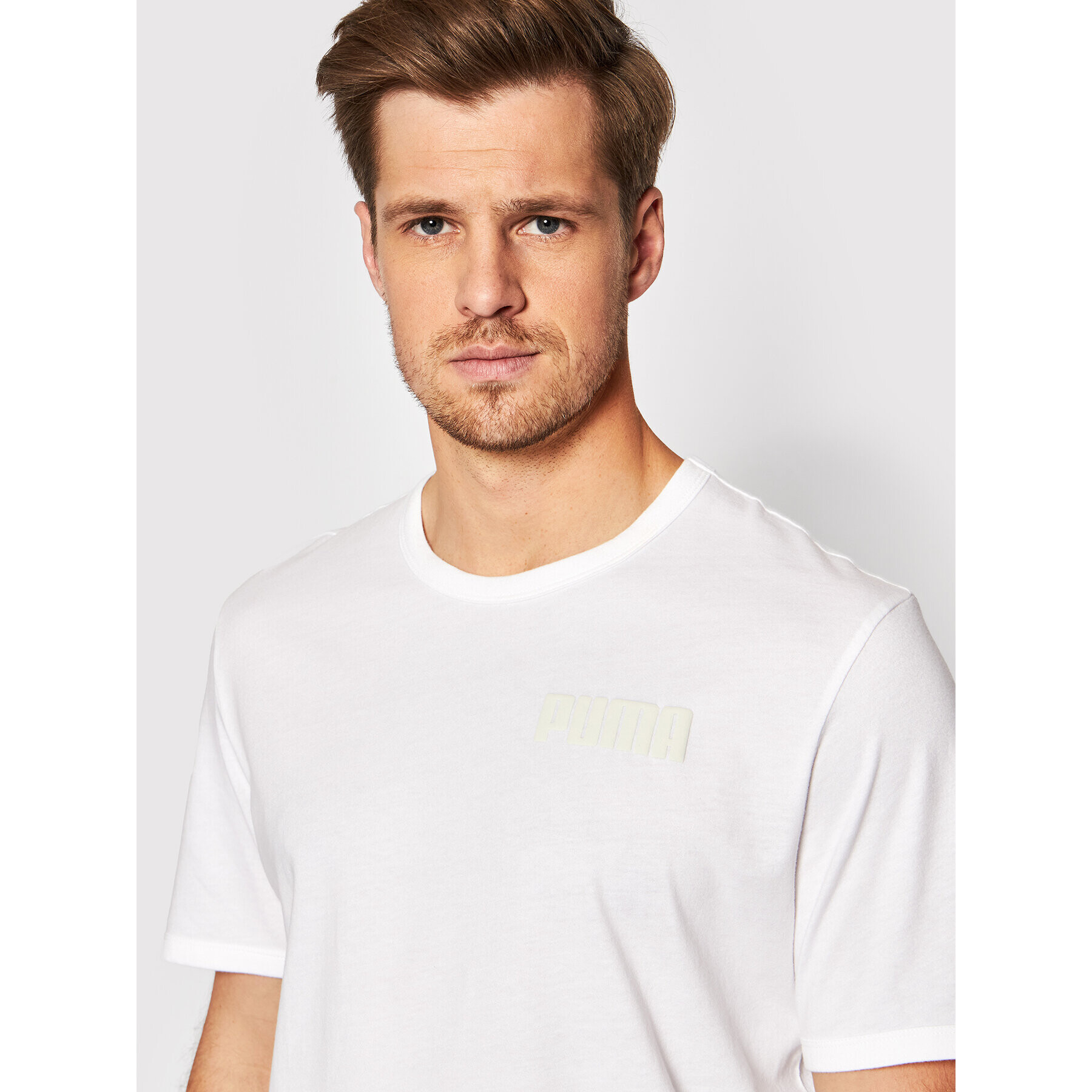 Puma T-Shirt Modern Basic 583575 Bílá Regular Fit - Pepit.cz