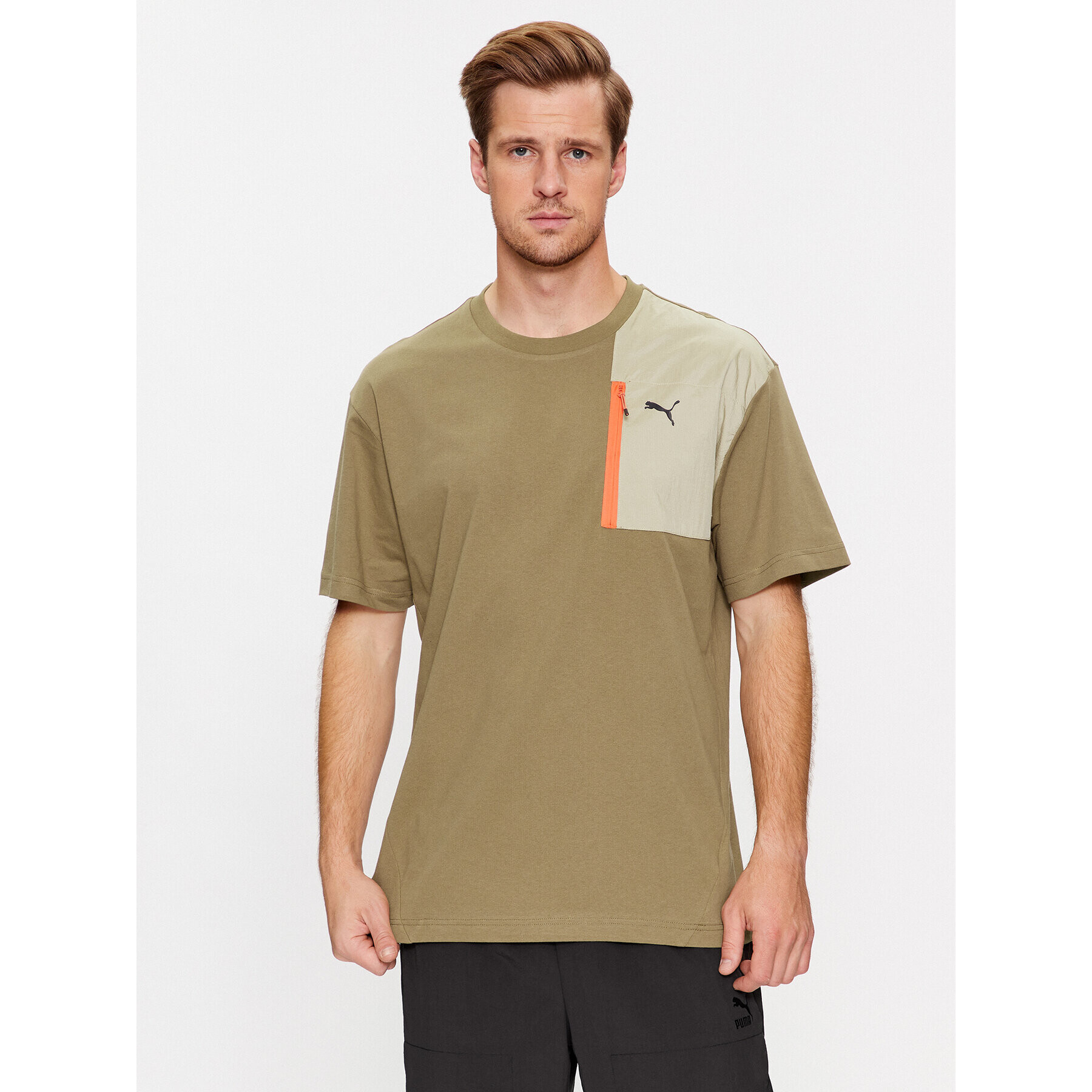 Puma T-Shirt Open Road 675895 Hnědá Regular Fit - Pepit.cz