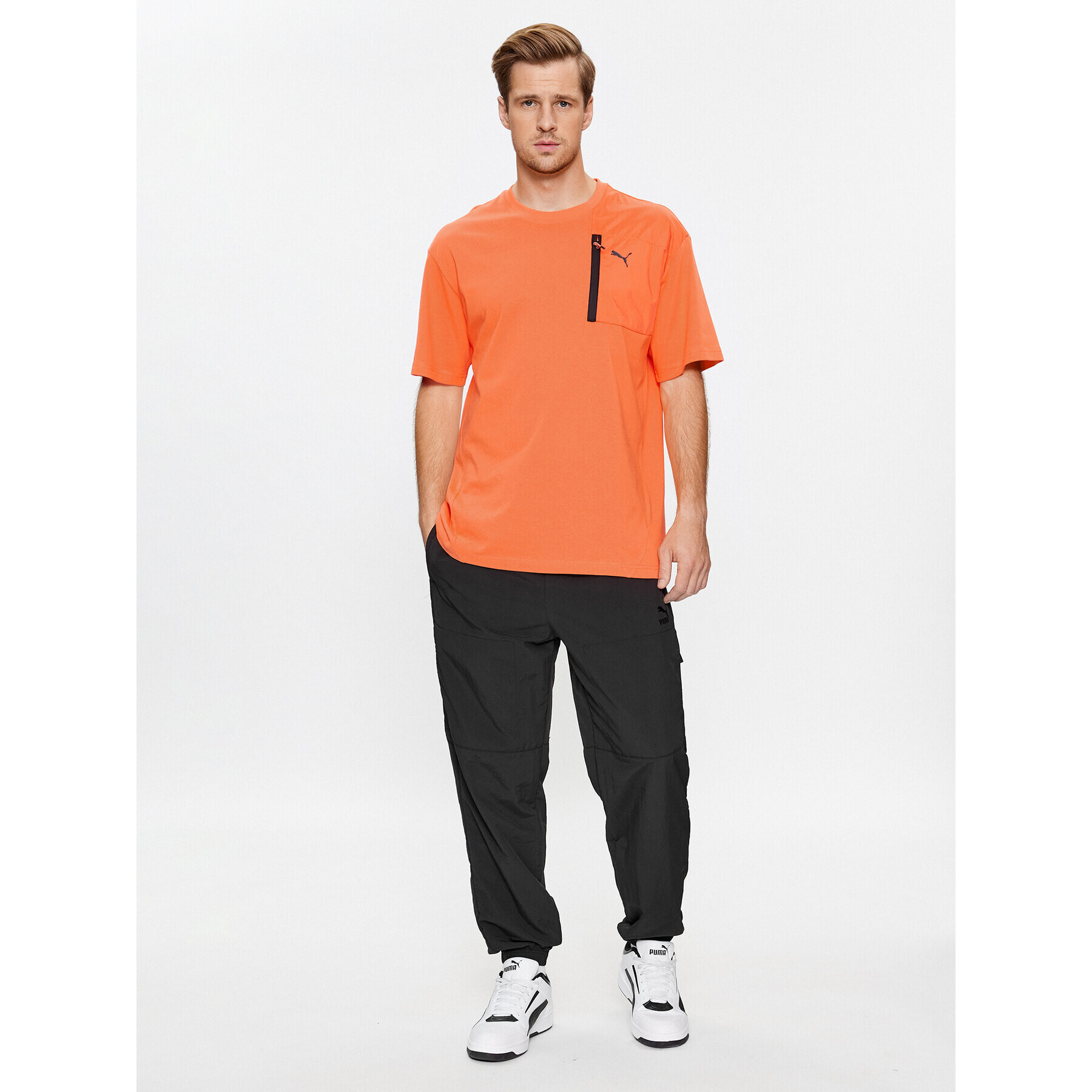 Puma T-Shirt Open Road 675895 Oranžová Regular Fit - Pepit.cz