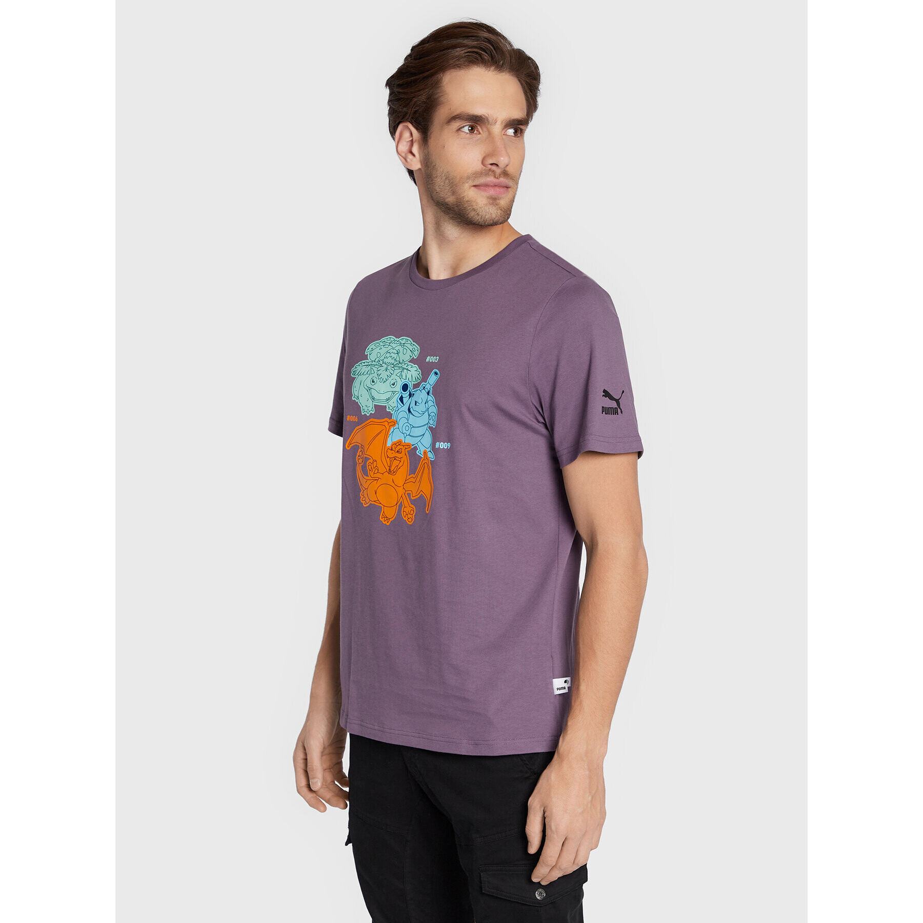 Puma T-Shirt Pokemon 536547 Fialová Regular Fit - Pepit.cz