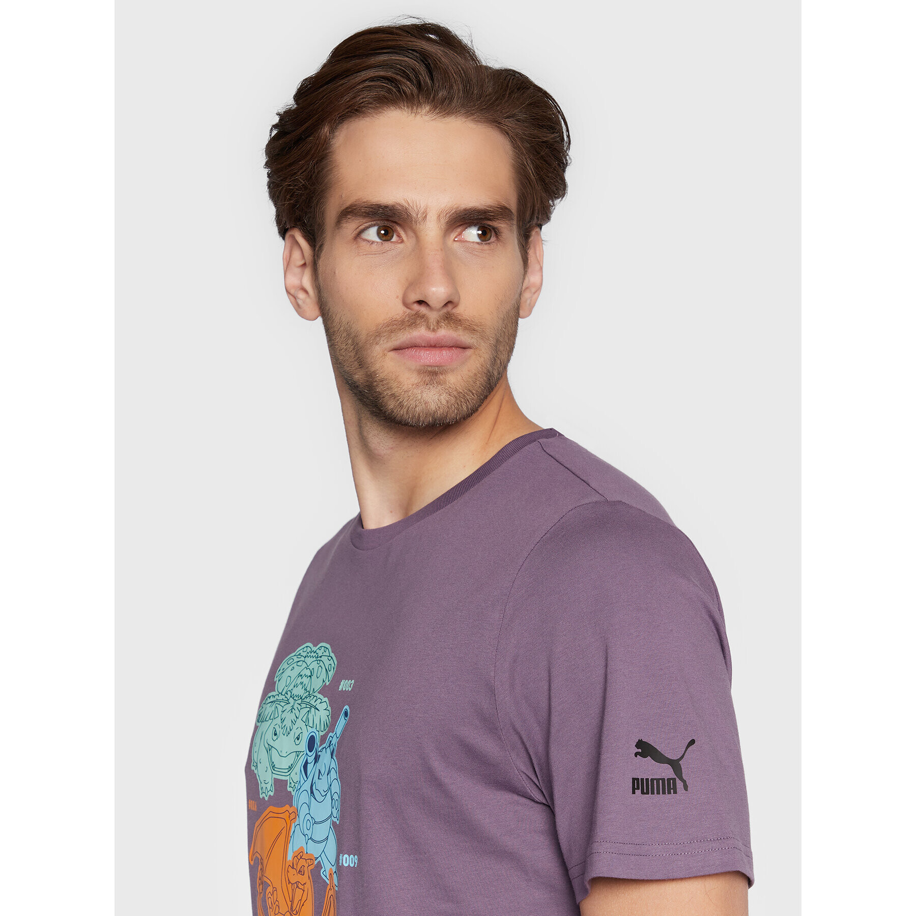 Puma T-Shirt Pokemon 536547 Fialová Regular Fit - Pepit.cz