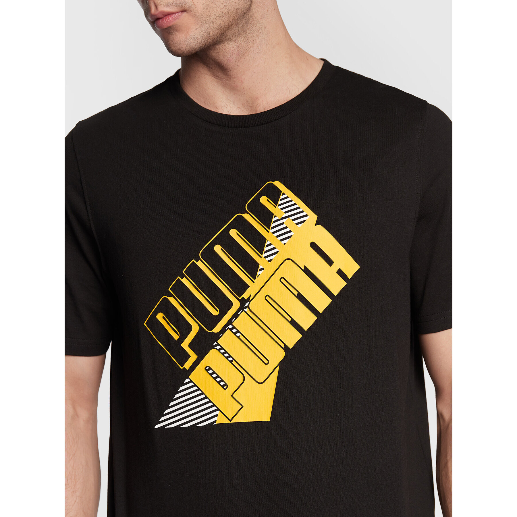 Puma T-Shirt Power Logo 849788 Černá Regular Fit - Pepit.cz