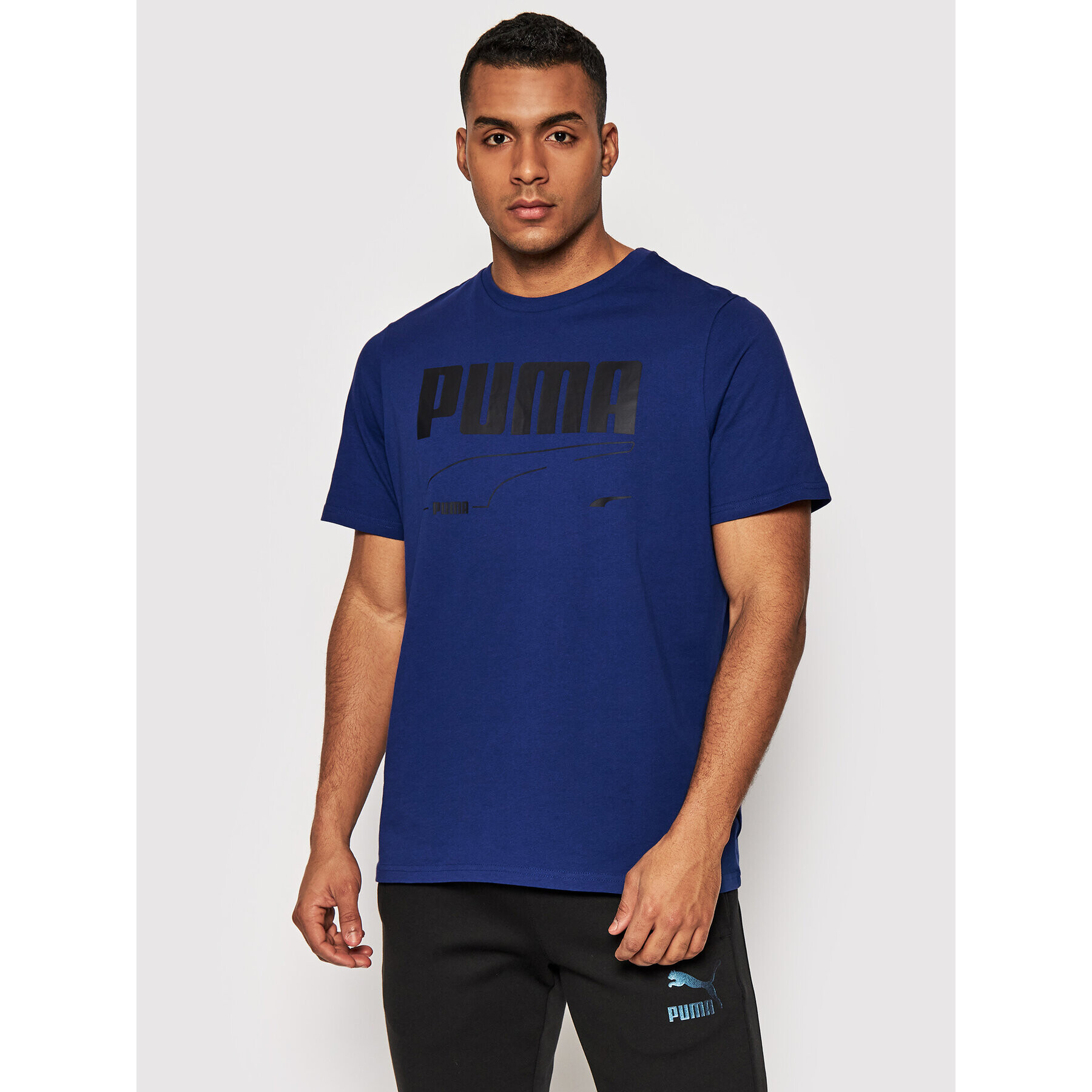 Puma T-Shirt Rebel 585738 Tmavomodrá Regular Fit - Pepit.cz