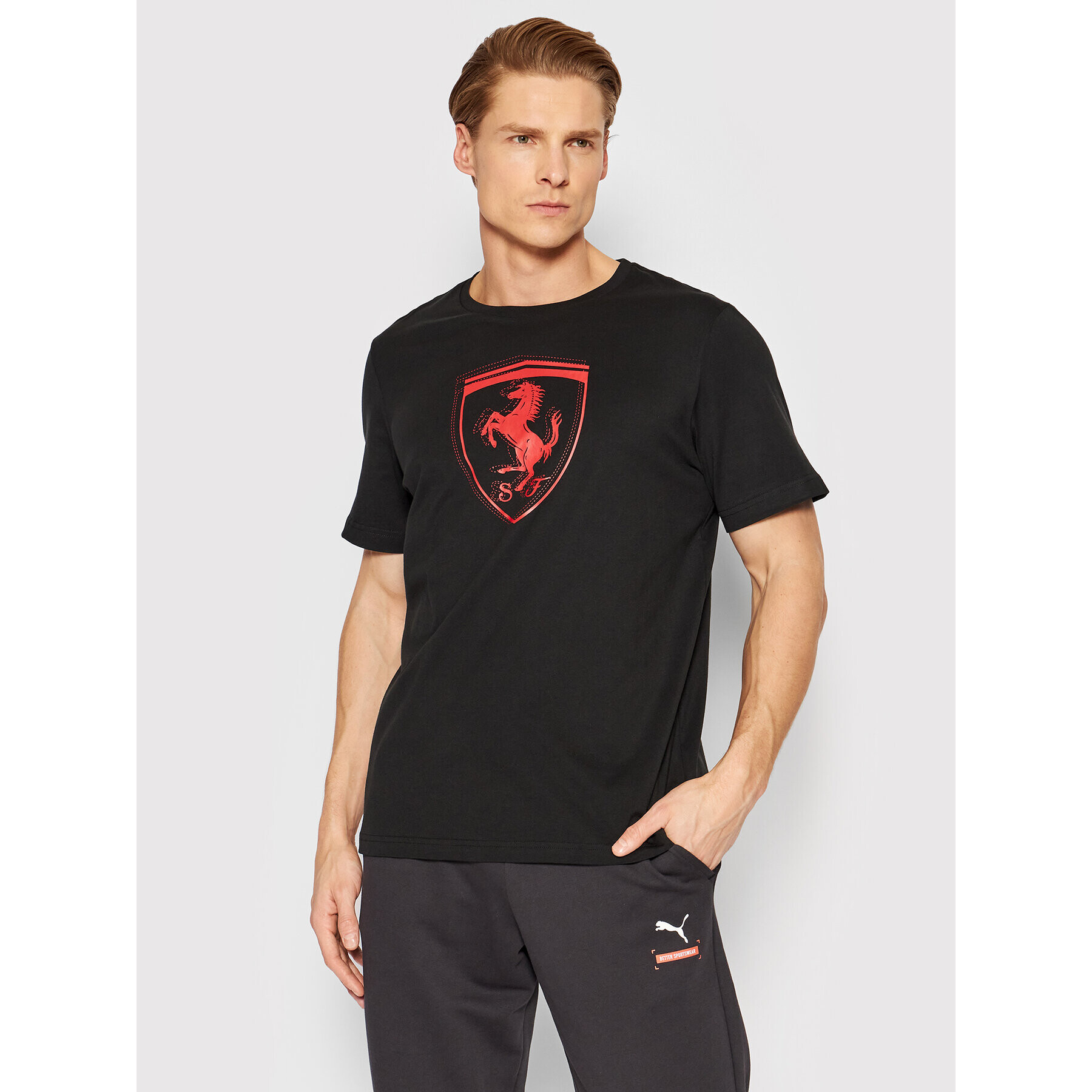 Puma T-Shirt Scuderia Ferrari Race 533752 Černá Regular Fit - Pepit.cz