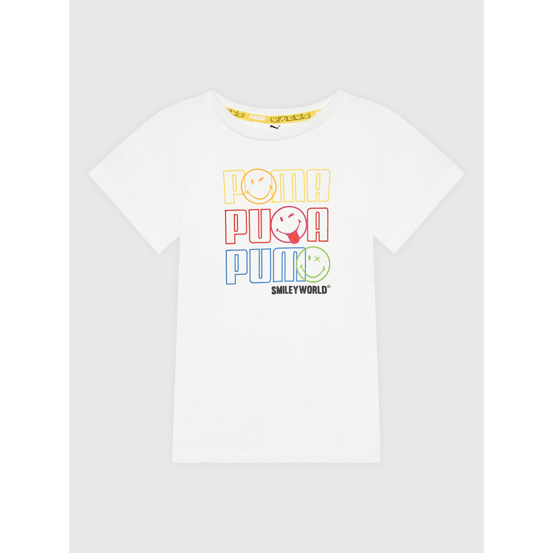 Puma T-Shirt SMILEY WORLD 846970 Bílá Regular Fit - Pepit.cz