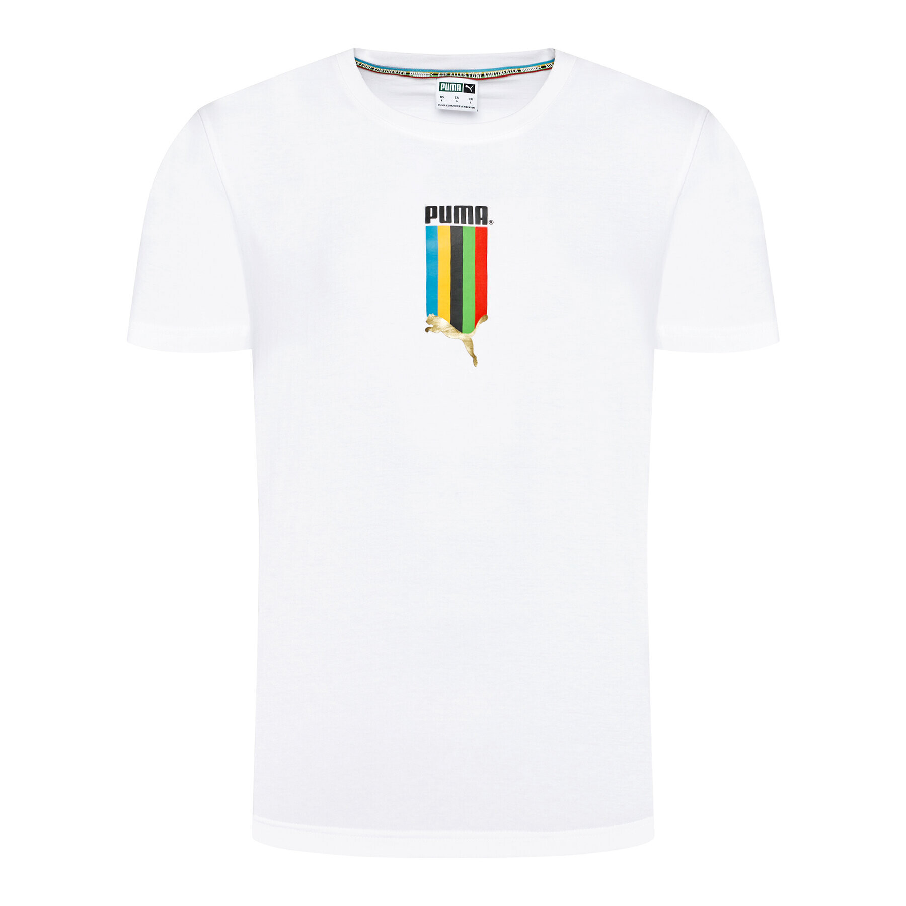 Puma T-Shirt Tsf Graphic Tee 597614 Bílá Regular Fit - Pepit.cz