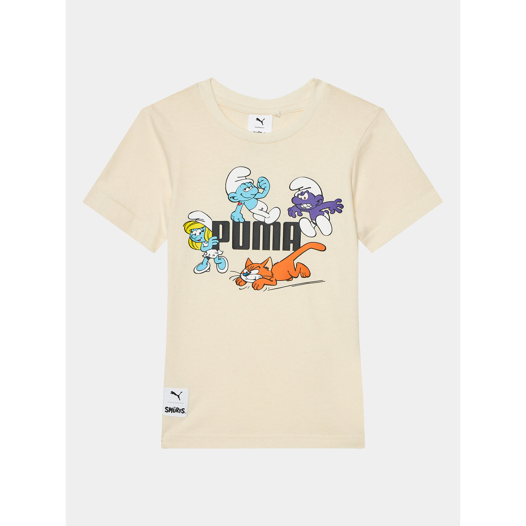 Puma T-Shirt X The Smurfs 622981 Écru Regular Fit - Pepit.cz