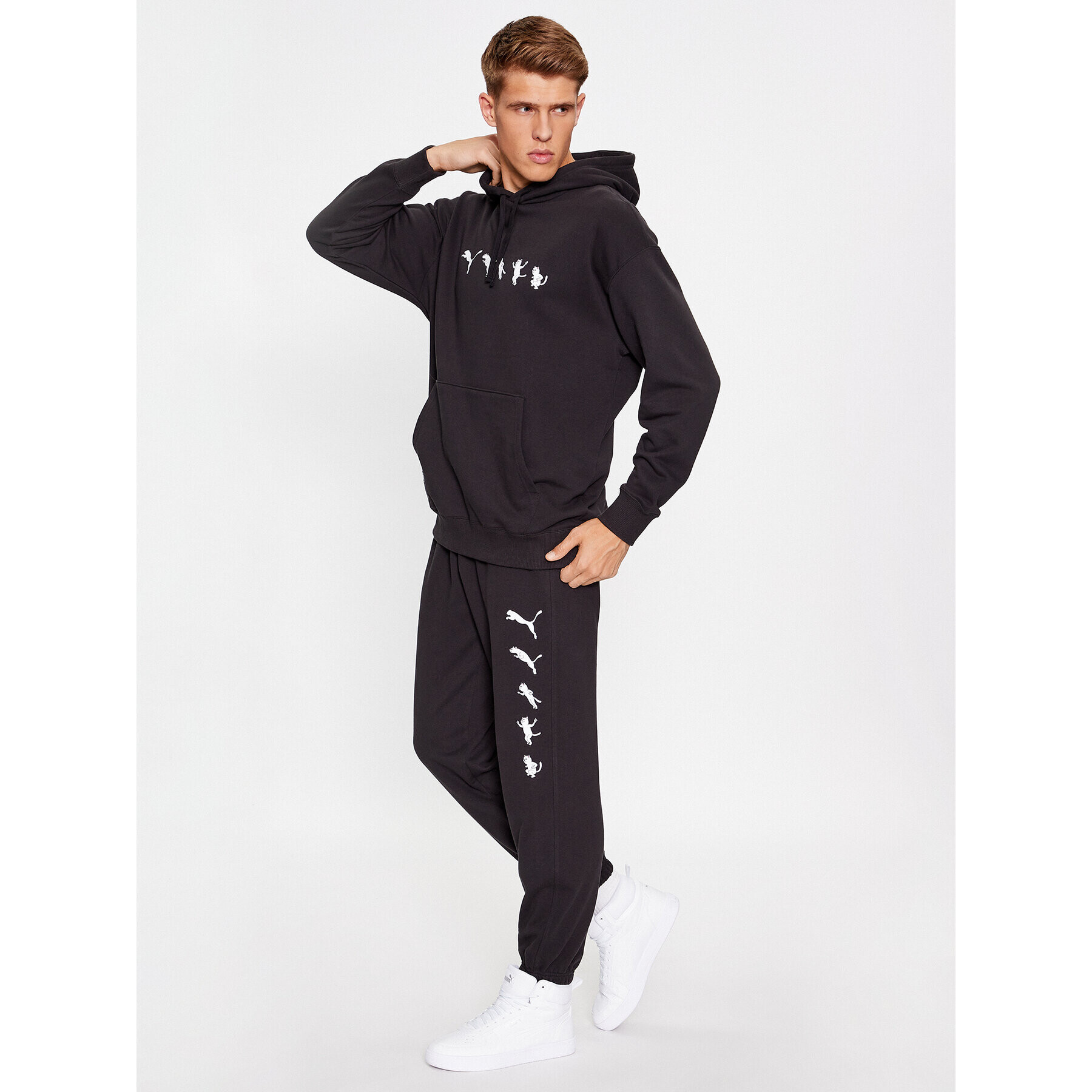 Puma Teplákové kalhoty X Ripndip 622199 Černá Relaxed Fit - Pepit.cz