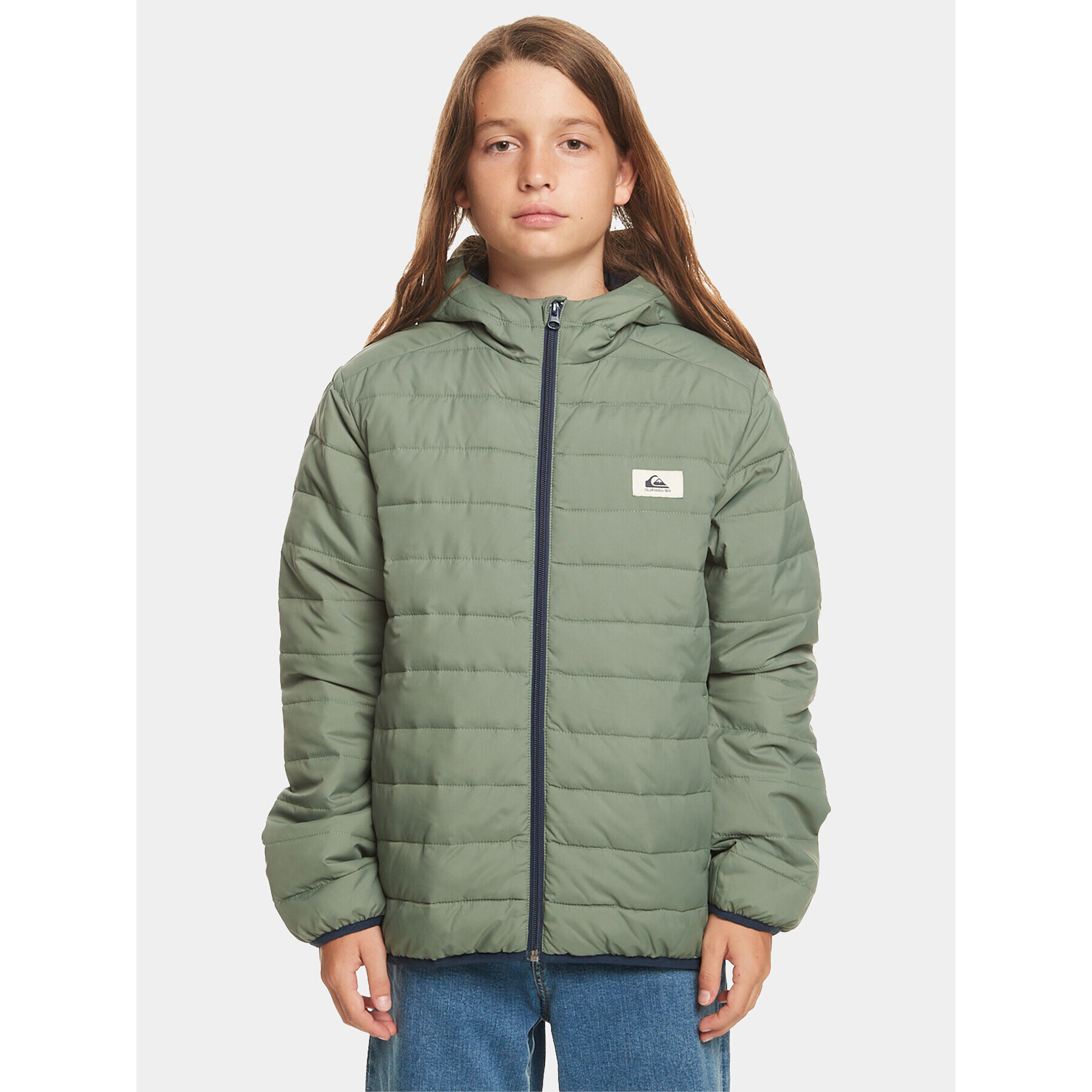 Quiksilver Bunda pro přechodné období Scaly Jckt EQBJK03275 Zelená Regular Fit - Pepit.cz