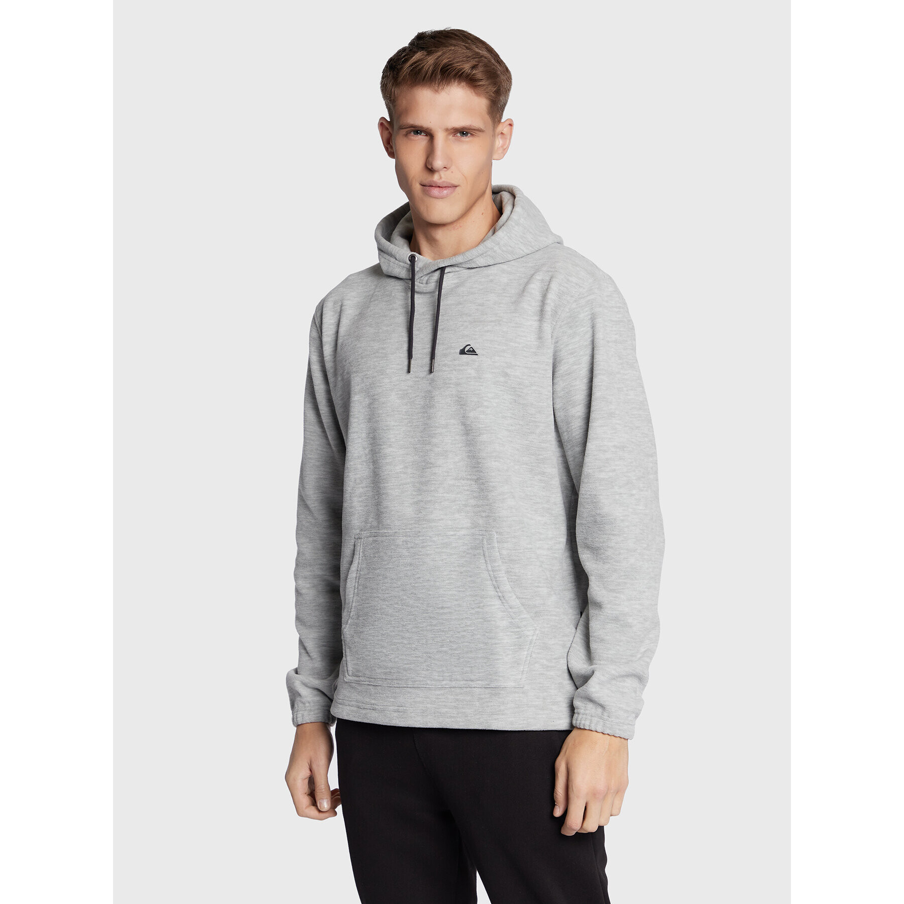 Quiksilver Fleecová mikina Essentials EQYFT04472 Šedá Regular Fit - Pepit.cz