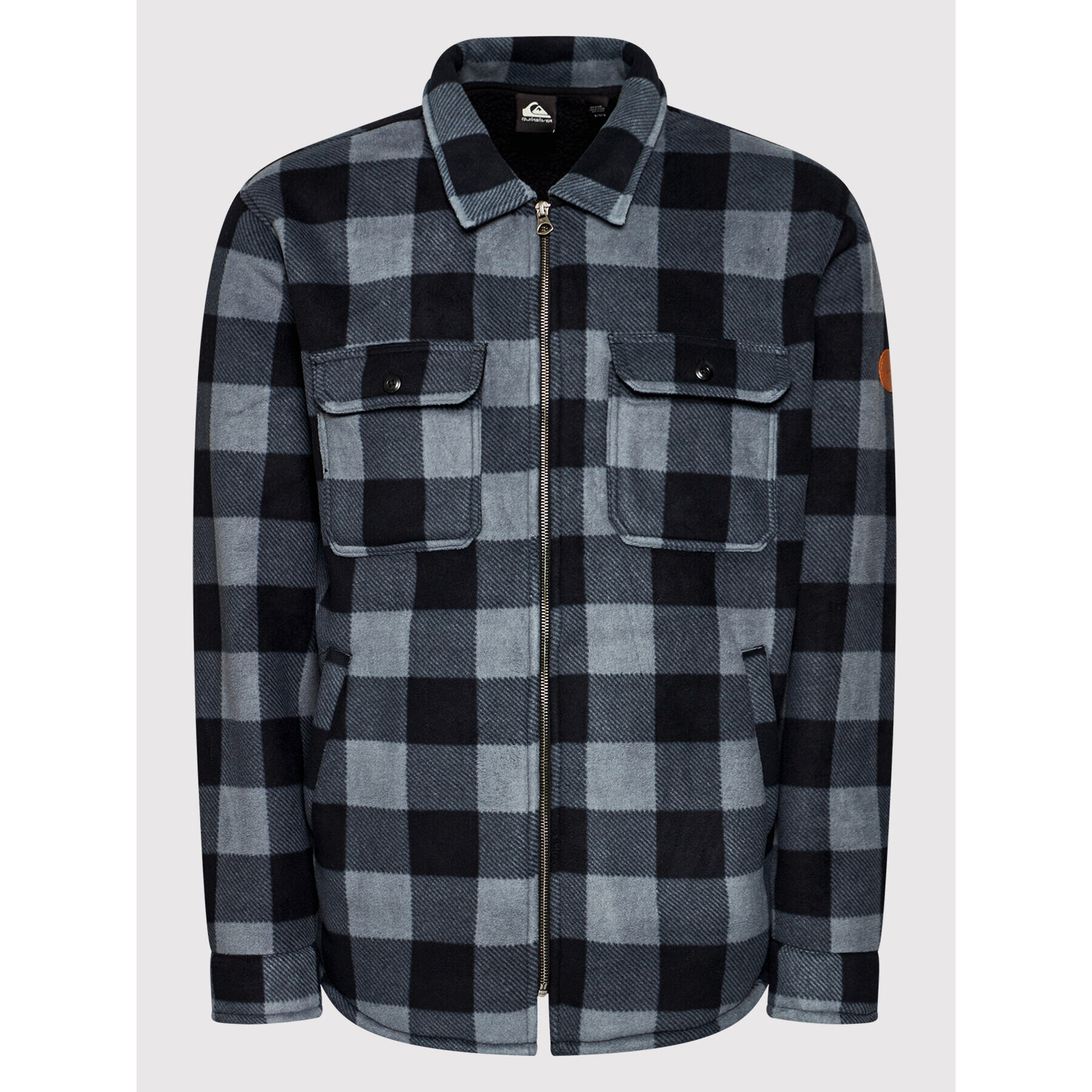 Quiksilver Fleecová mikina Tolala Allover EQYFT04436 Šedá Regular Fit - Pepit.cz