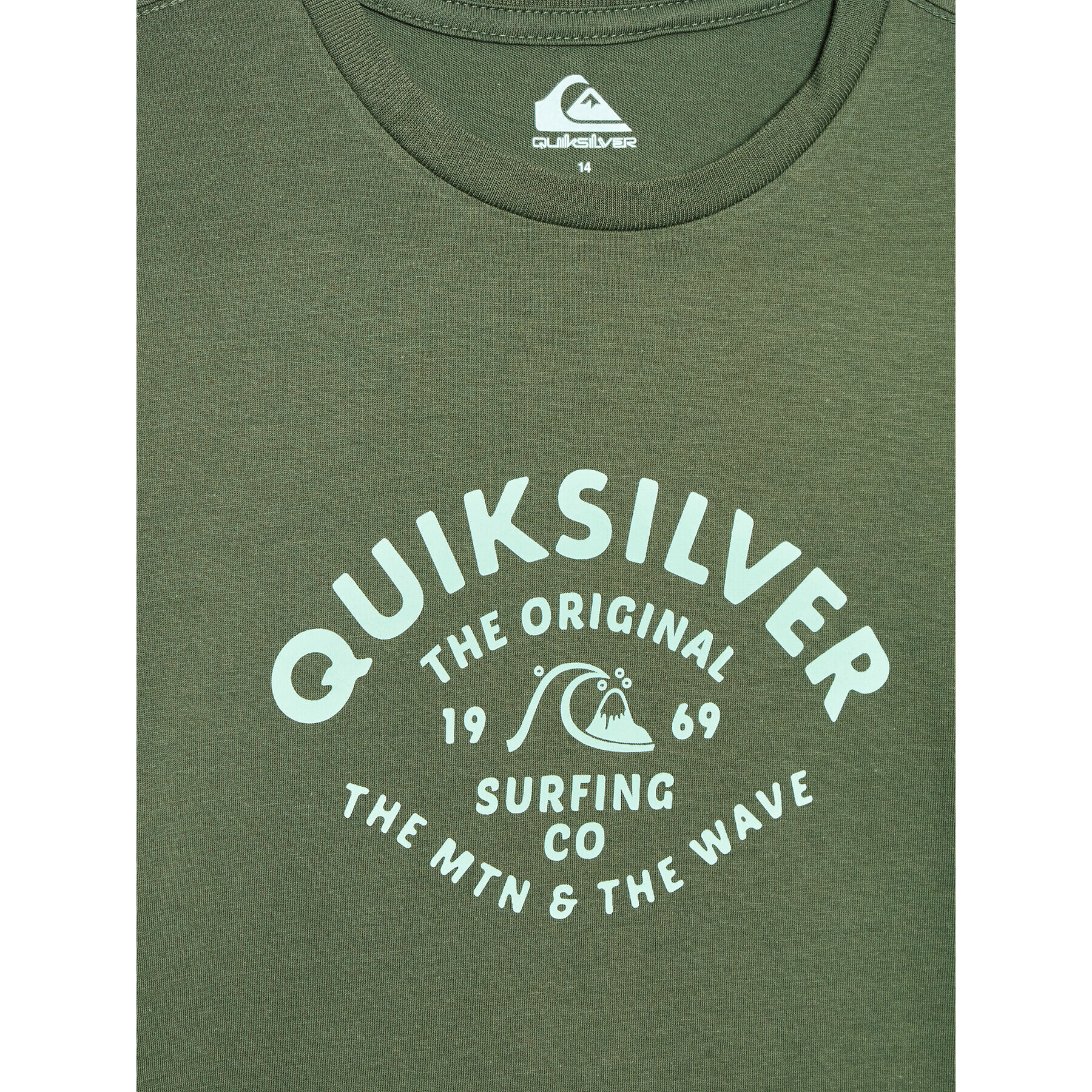 Quiksilver Halenka Script Talk EQBZT04514 Zelená Regular Fit - Pepit.cz