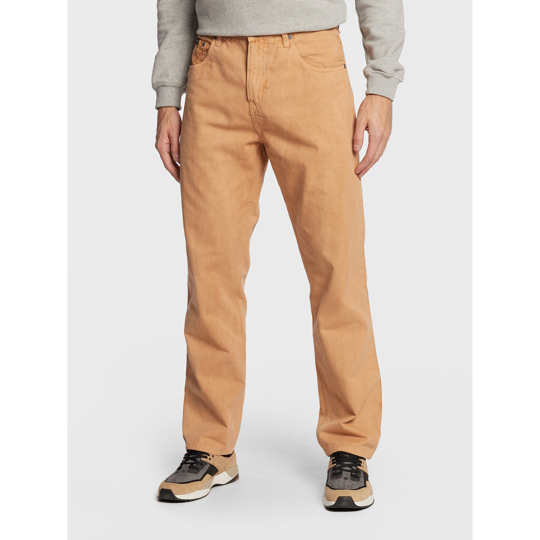 Quiksilver Jeansy Natural Dye EQYDP03450 Béžová Baggy Fit - Pepit.cz