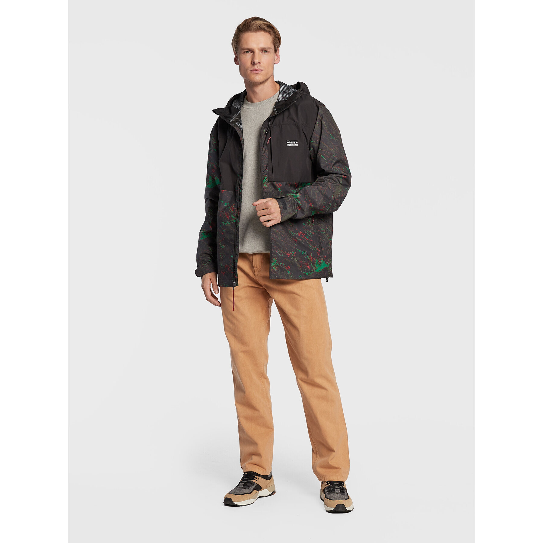 Quiksilver Jeansy Natural Dye EQYDP03450 Béžová Baggy Fit - Pepit.cz