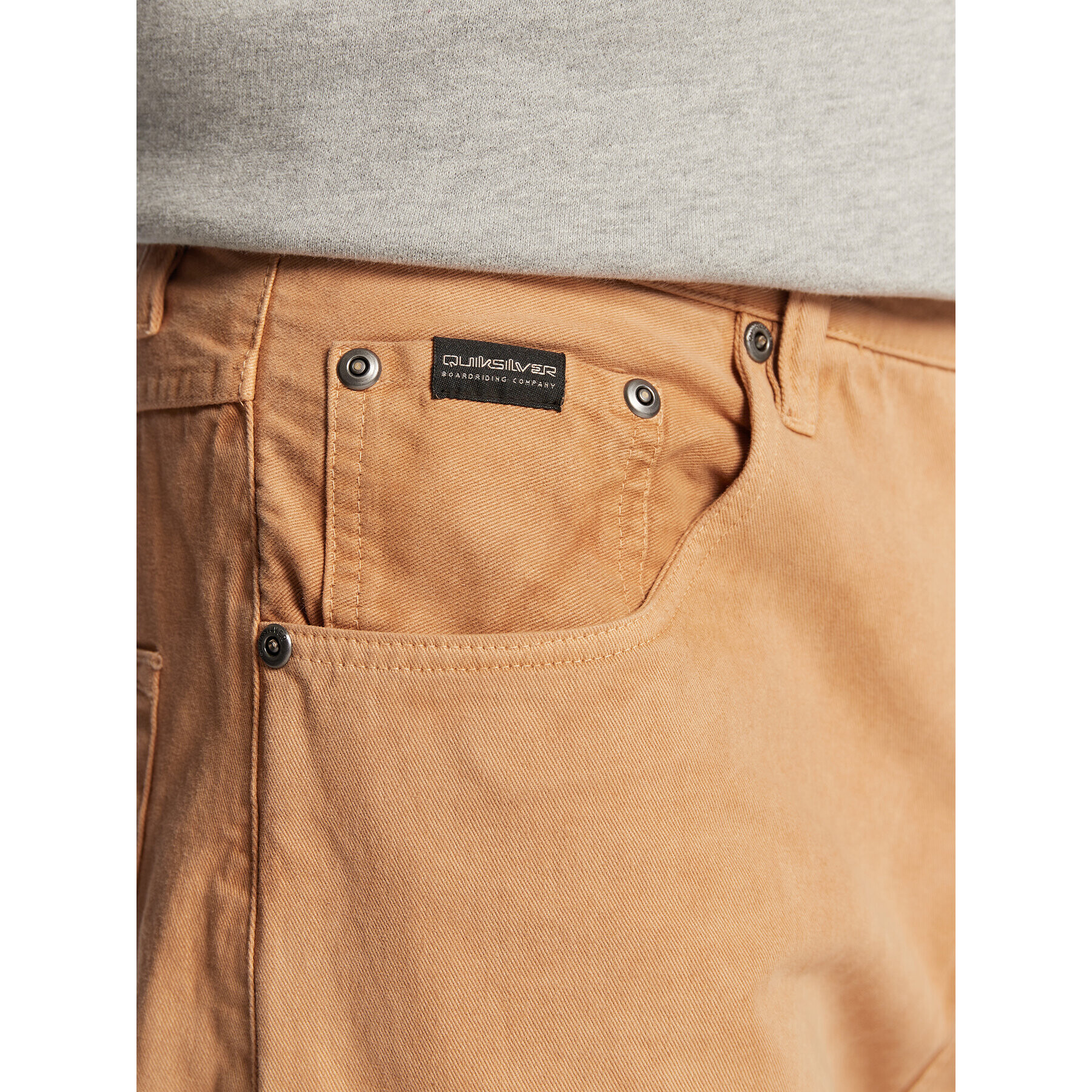 Quiksilver Jeansy Natural Dye EQYDP03450 Béžová Baggy Fit - Pepit.cz