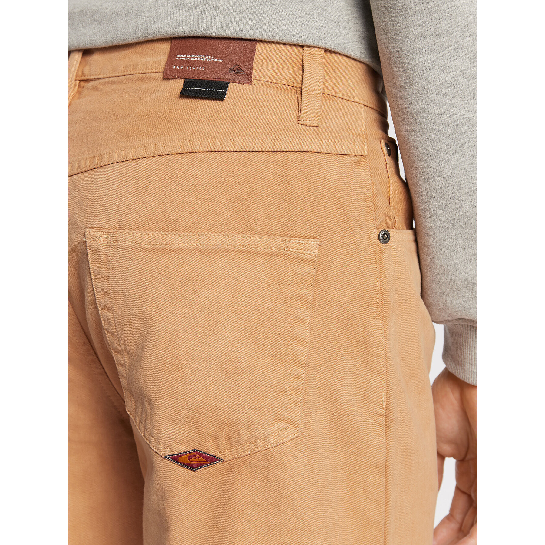 Quiksilver Jeansy Natural Dye EQYDP03450 Béžová Baggy Fit - Pepit.cz