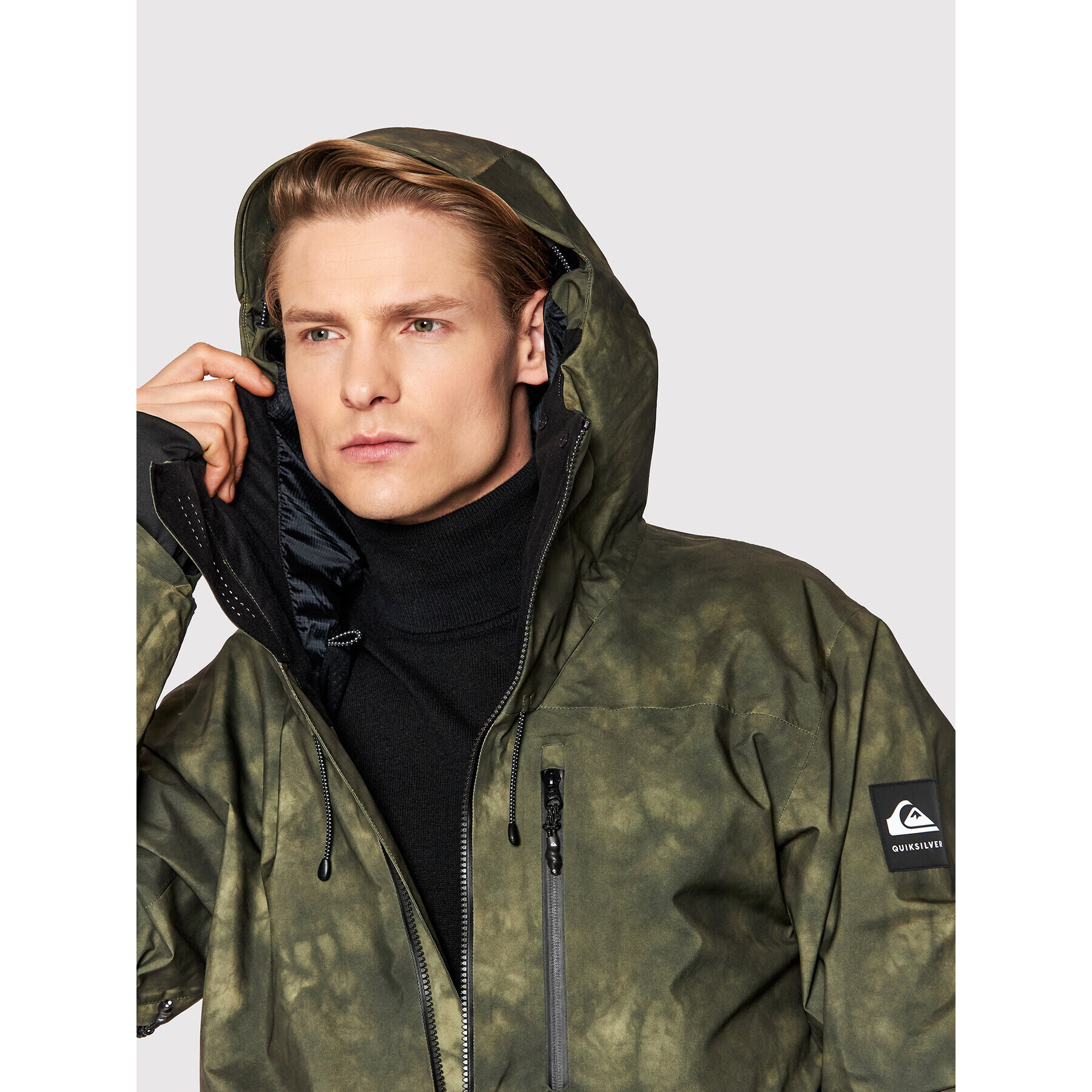 Quiksilver Lyžařská bunda Black Alder EQYTJ03320 Zelená Modern Fit - Pepit.cz