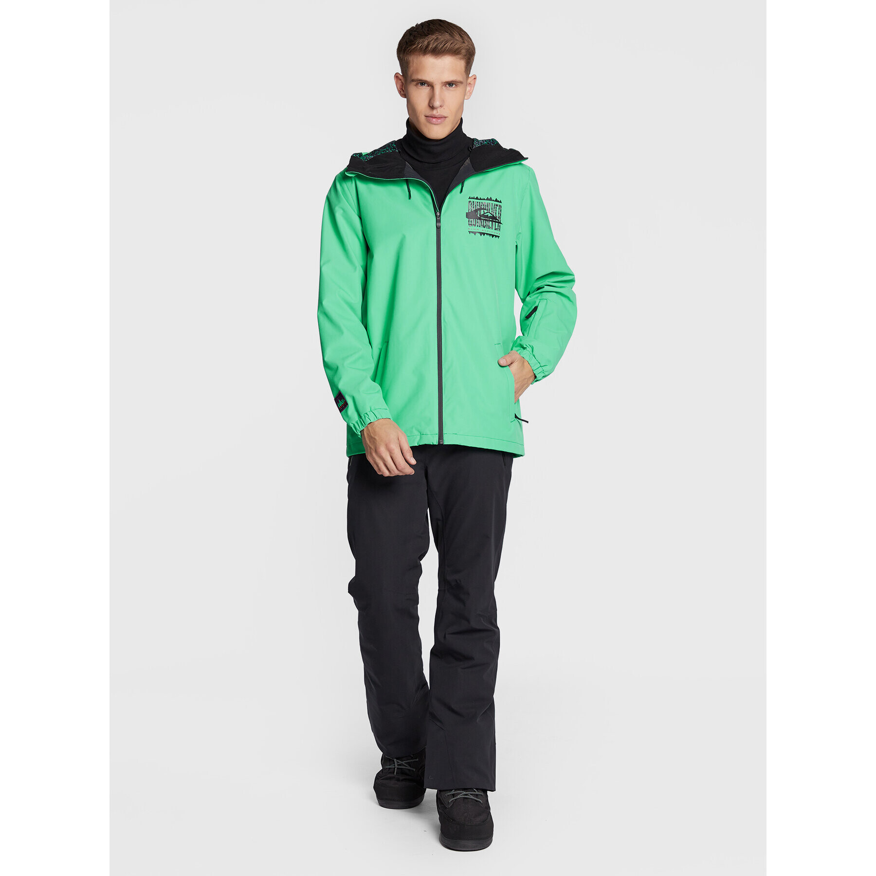 Quiksilver Lyžařská bunda EQYTJ03369 Zelená Regular Fit - Pepit.cz