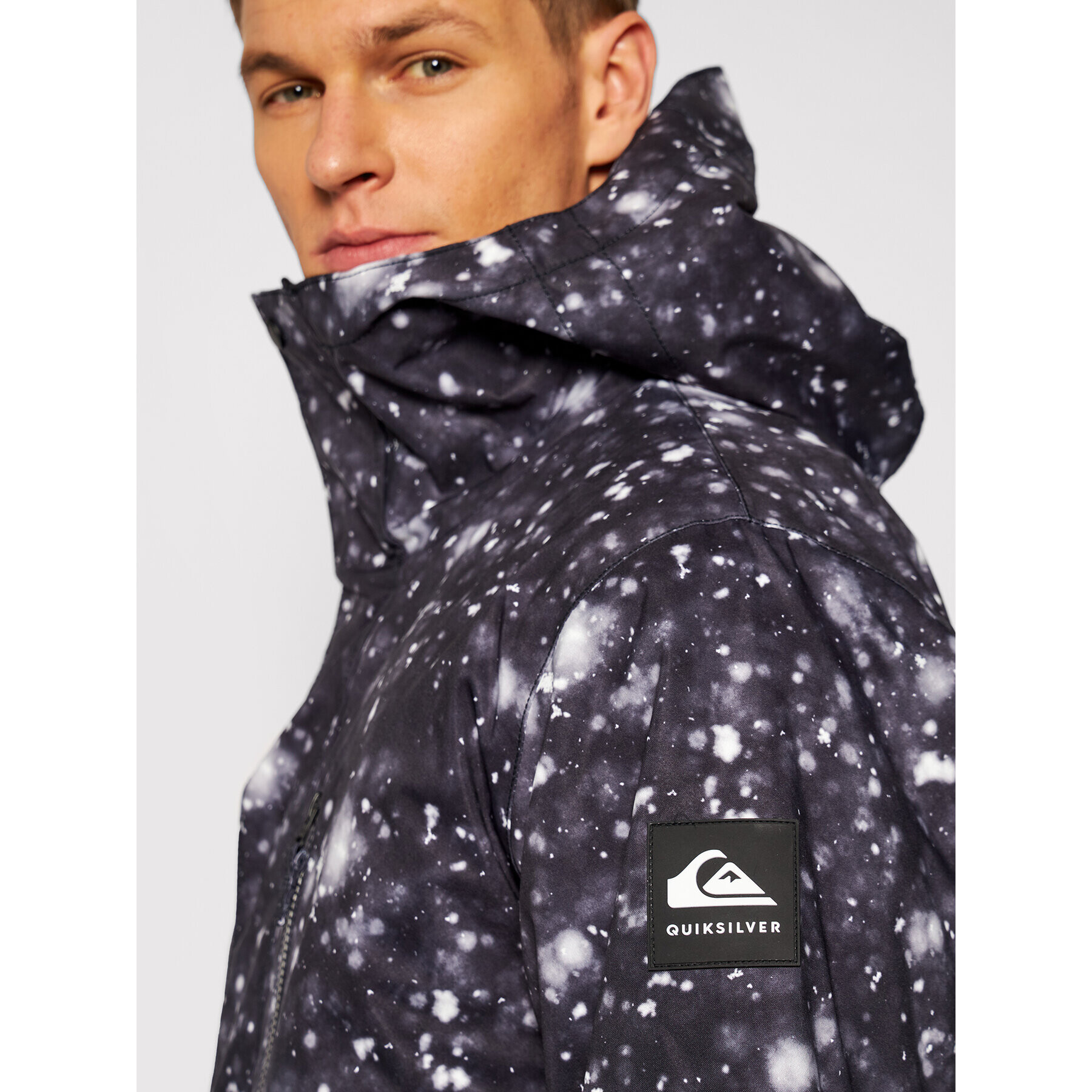 Quiksilver Lyžařská bunda Mission Printed EQYTJ03267 Černá Modern Fit - Pepit.cz