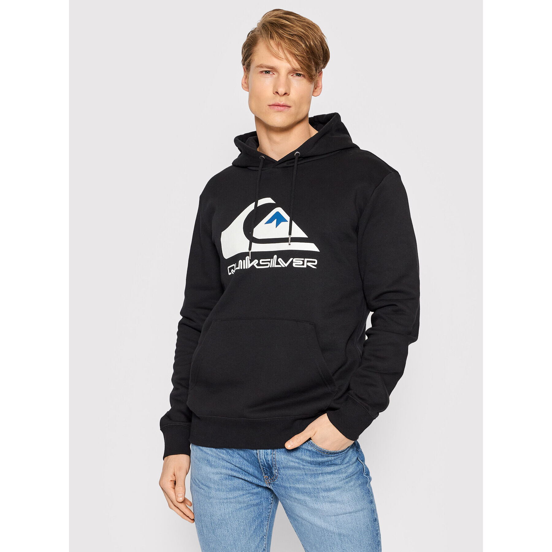 Quiksilver Mikina Big Logo EQYFT04450 Černá Regular Fit - Pepit.cz