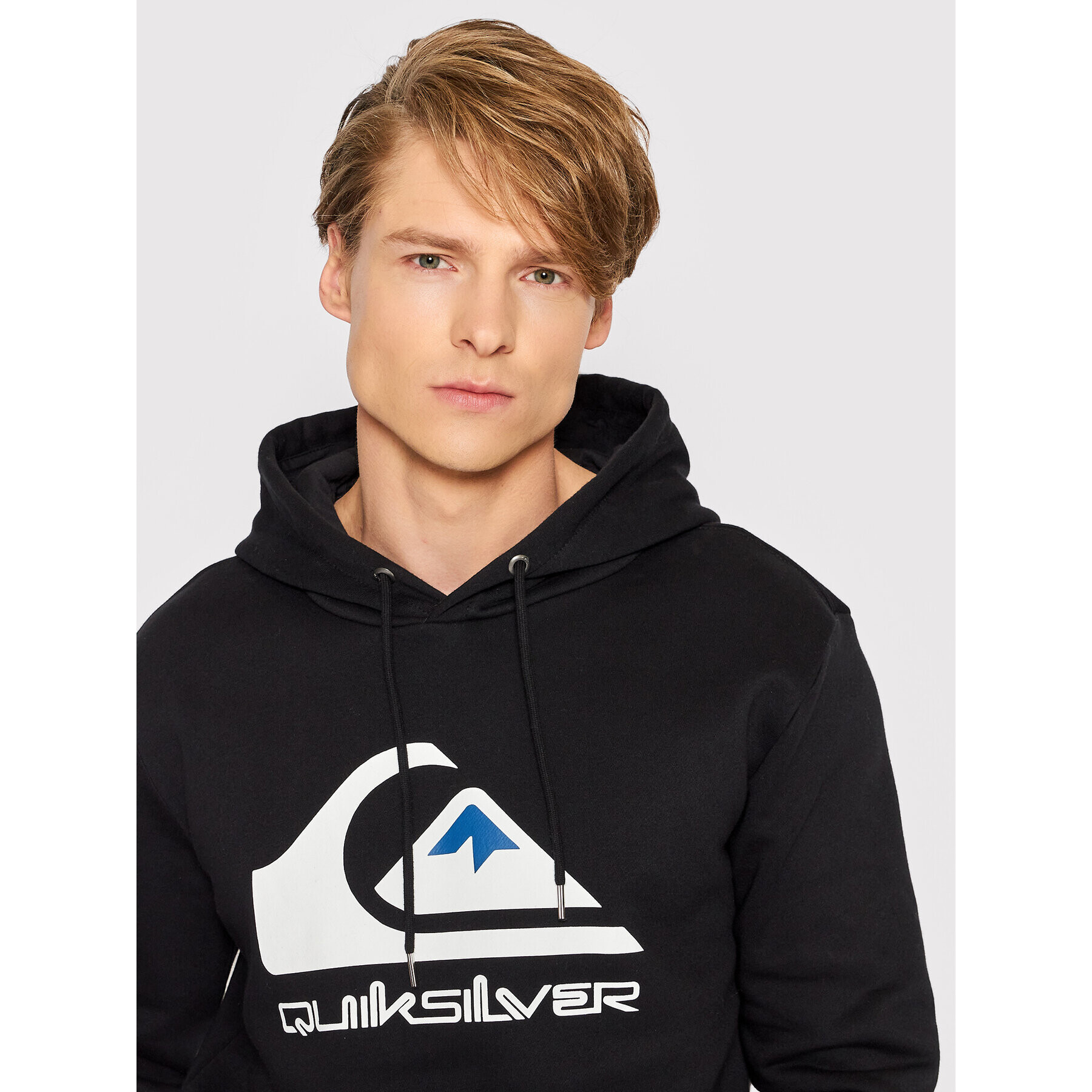 Quiksilver Mikina Big Logo EQYFT04450 Černá Regular Fit - Pepit.cz