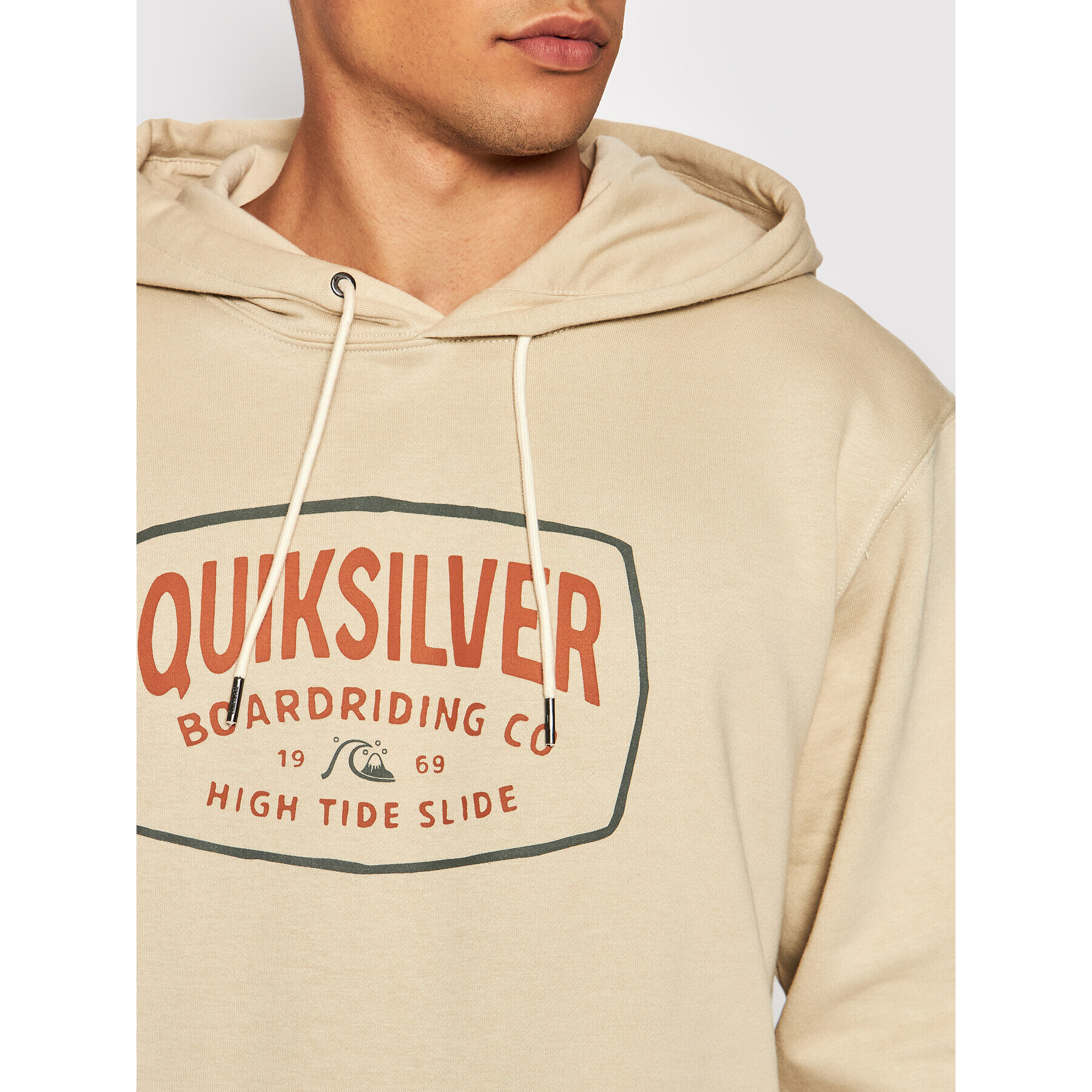 Quiksilver Mikina High Cloud EQYFT04456 Béžová Regular Fit - Pepit.cz