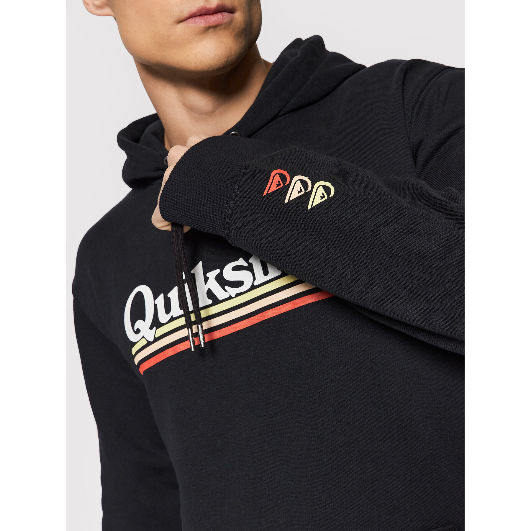 Quiksilver Mikina On The Line EQYFT04525 Černá Regular Fit - Pepit.cz