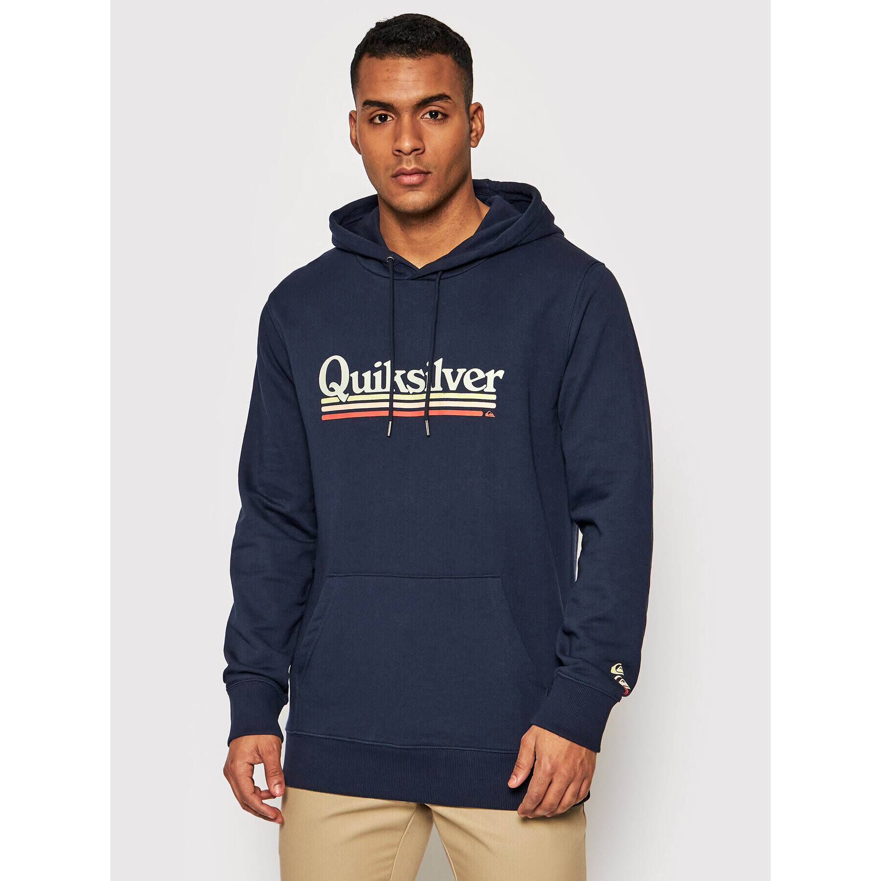 Quiksilver Mikina On The Line EQYFT04525 Tmavomodrá Regular Fit - Pepit.cz