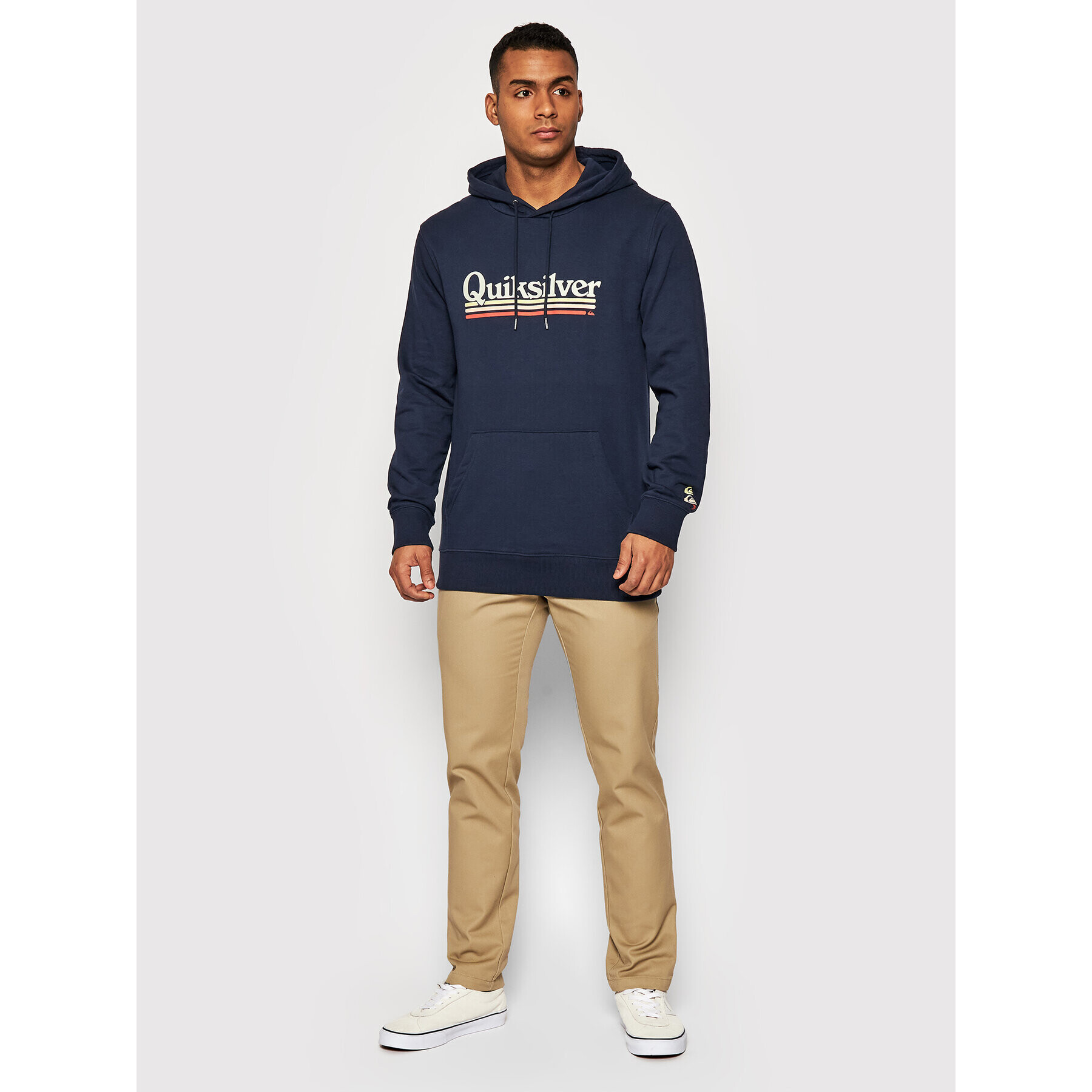 Quiksilver Mikina On The Line EQYFT04525 Tmavomodrá Regular Fit - Pepit.cz