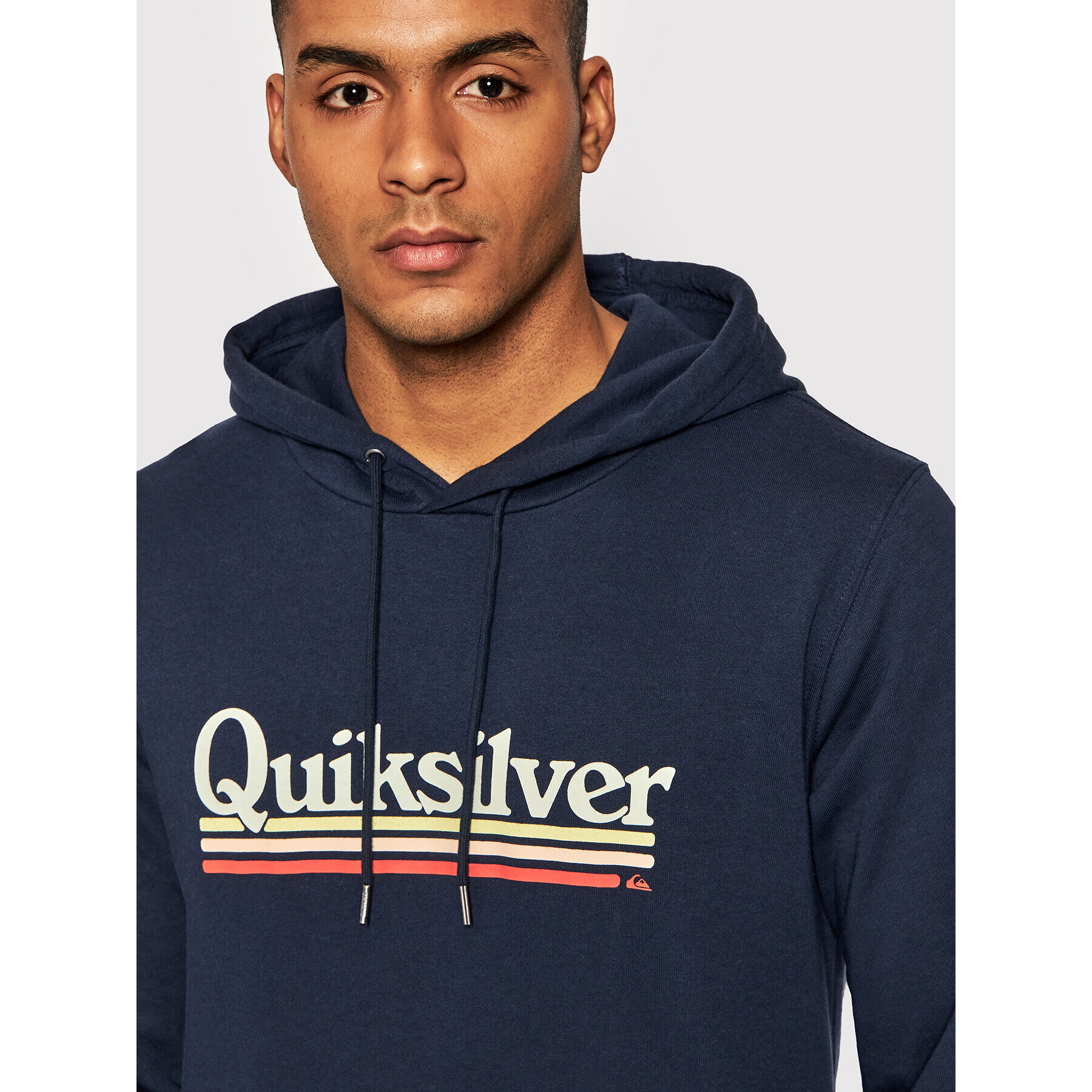 Quiksilver Mikina On The Line EQYFT04525 Tmavomodrá Regular Fit - Pepit.cz