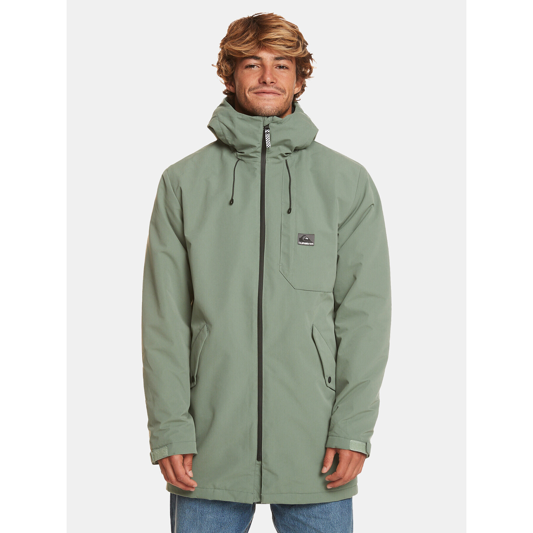 Quiksilver Parka New Skyward Jckt EQYJK03983 Zelená Regular Fit - Pepit.cz