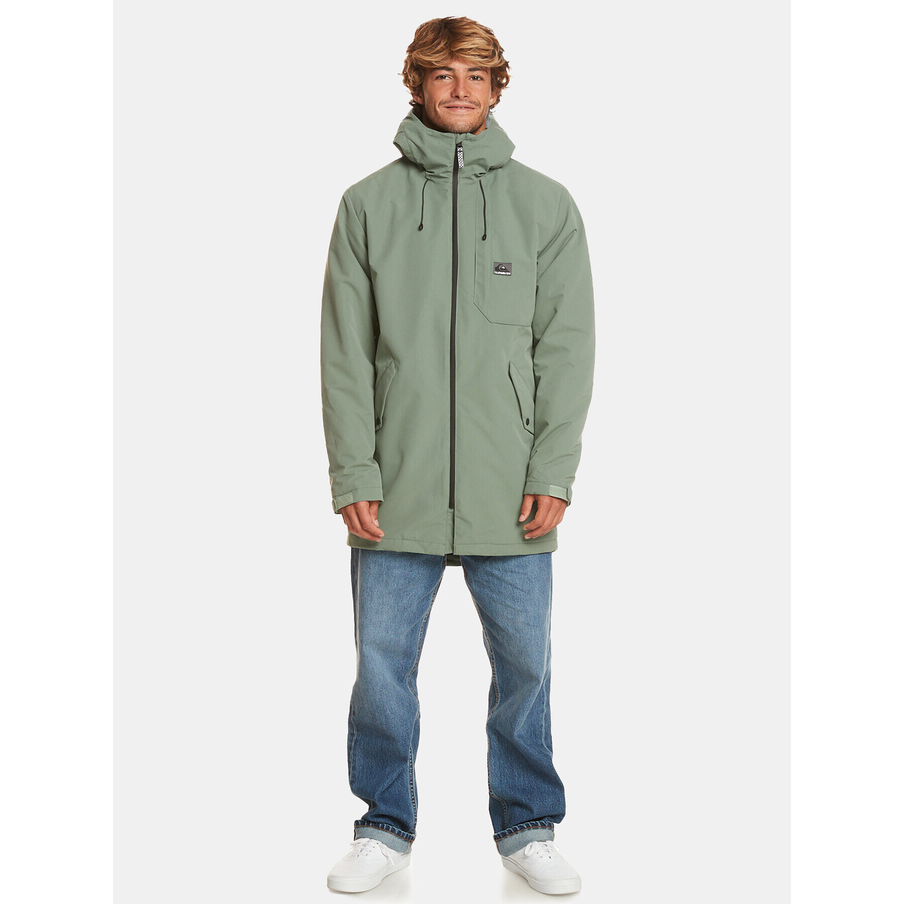 Quiksilver Parka New Skyward Jckt EQYJK03983 Zelená Regular Fit - Pepit.cz