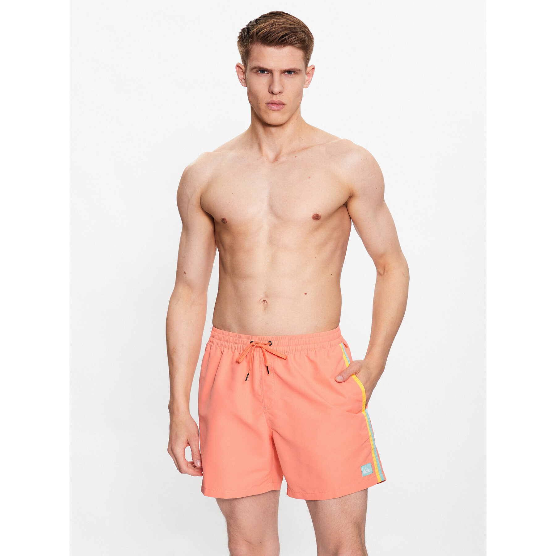 Quiksilver Plavecké šortky Beach Please EQYJV03991 Růžová Regular Fit - Pepit.cz