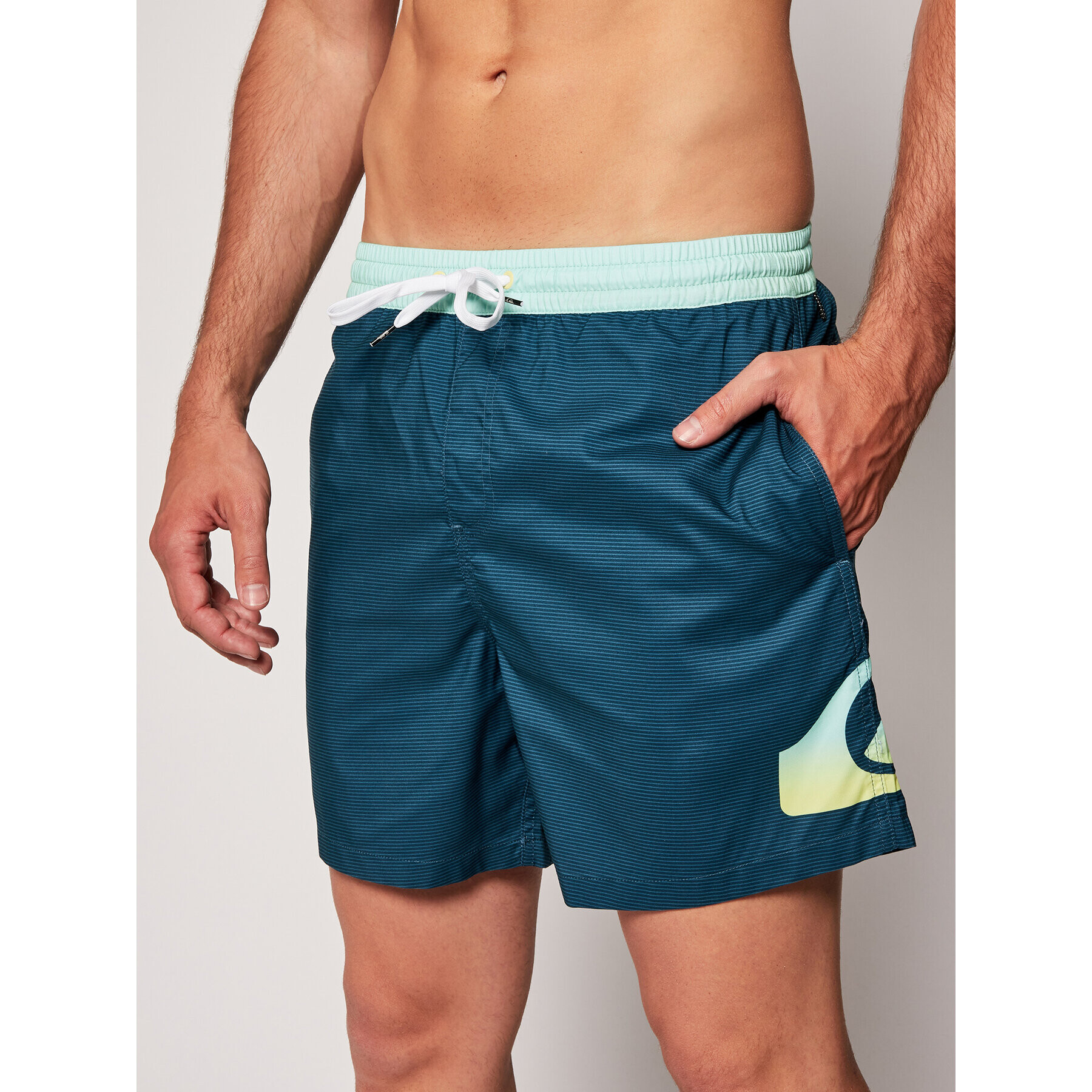 Quiksilver Plavecké šortky Dredge Volley 17 EQYJV03575 Zelená Regular Fit - Pepit.cz